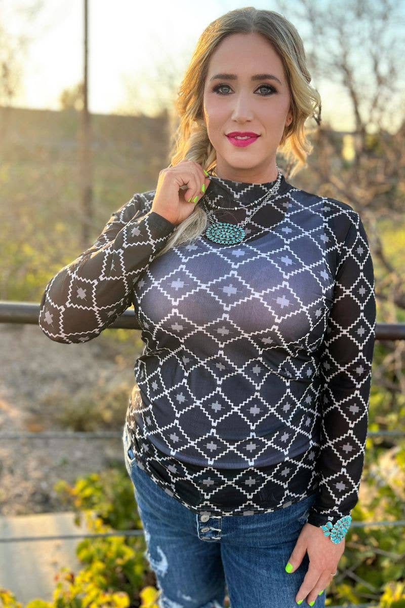 Country Nights Mesh Top by Sterling Kreek