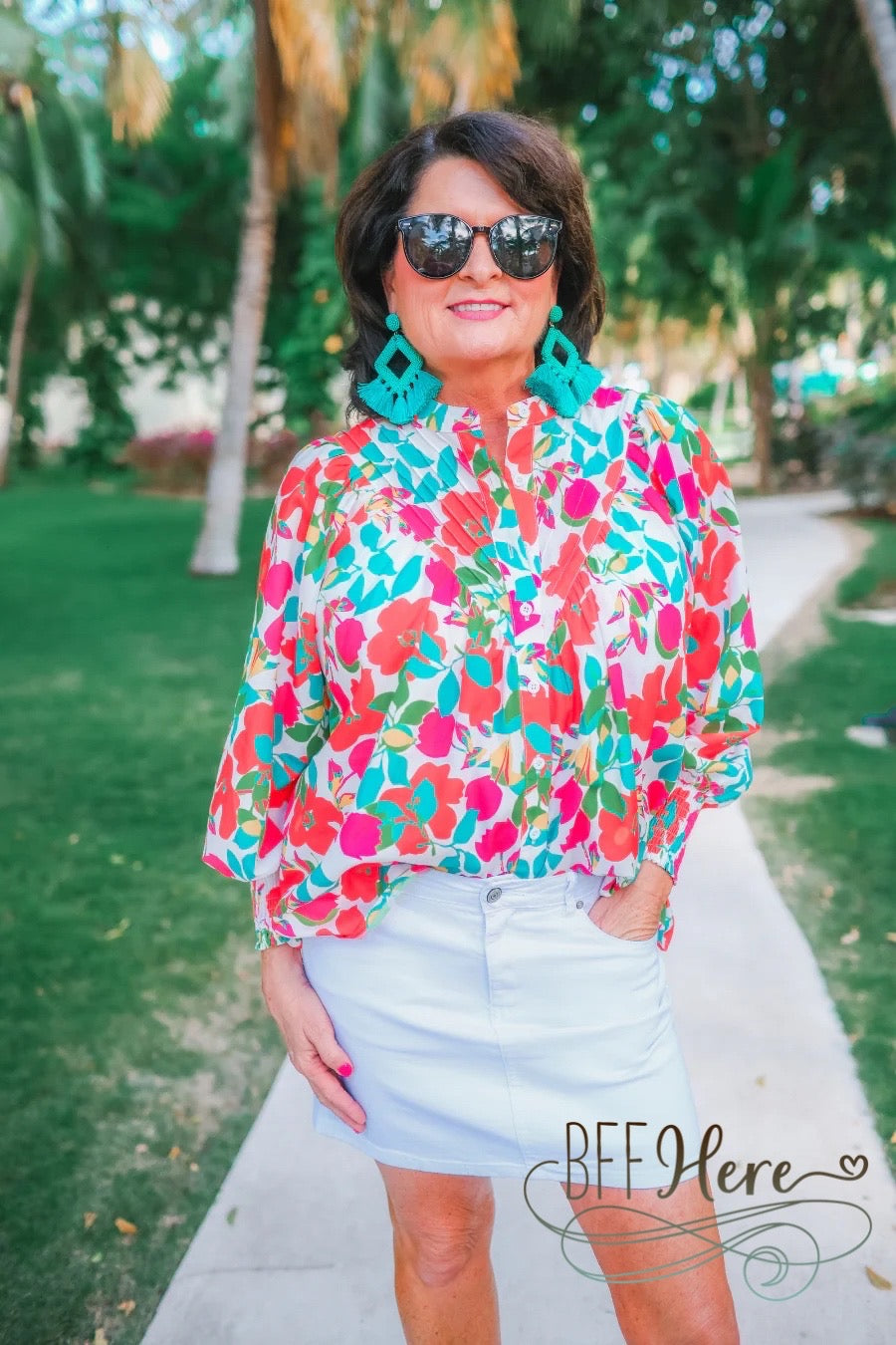 PREORDER-Katie Button Up Blouse by Jess Lea (Ships Beginning of June) - BFF Here