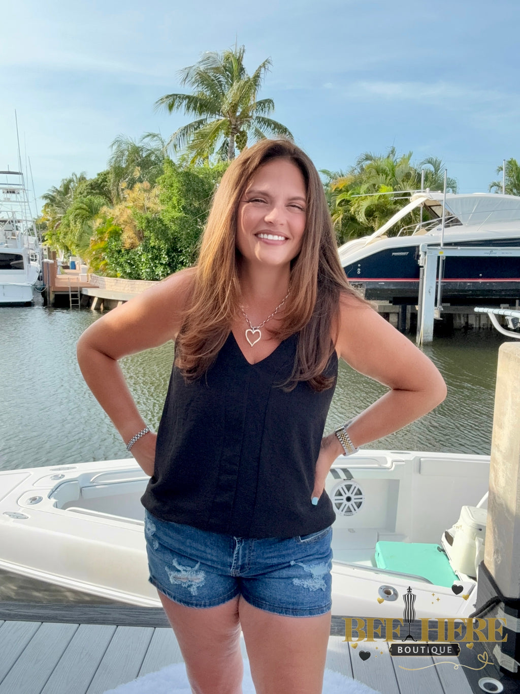 SK Denim Shorts by Sterling Kreek - BFF Here