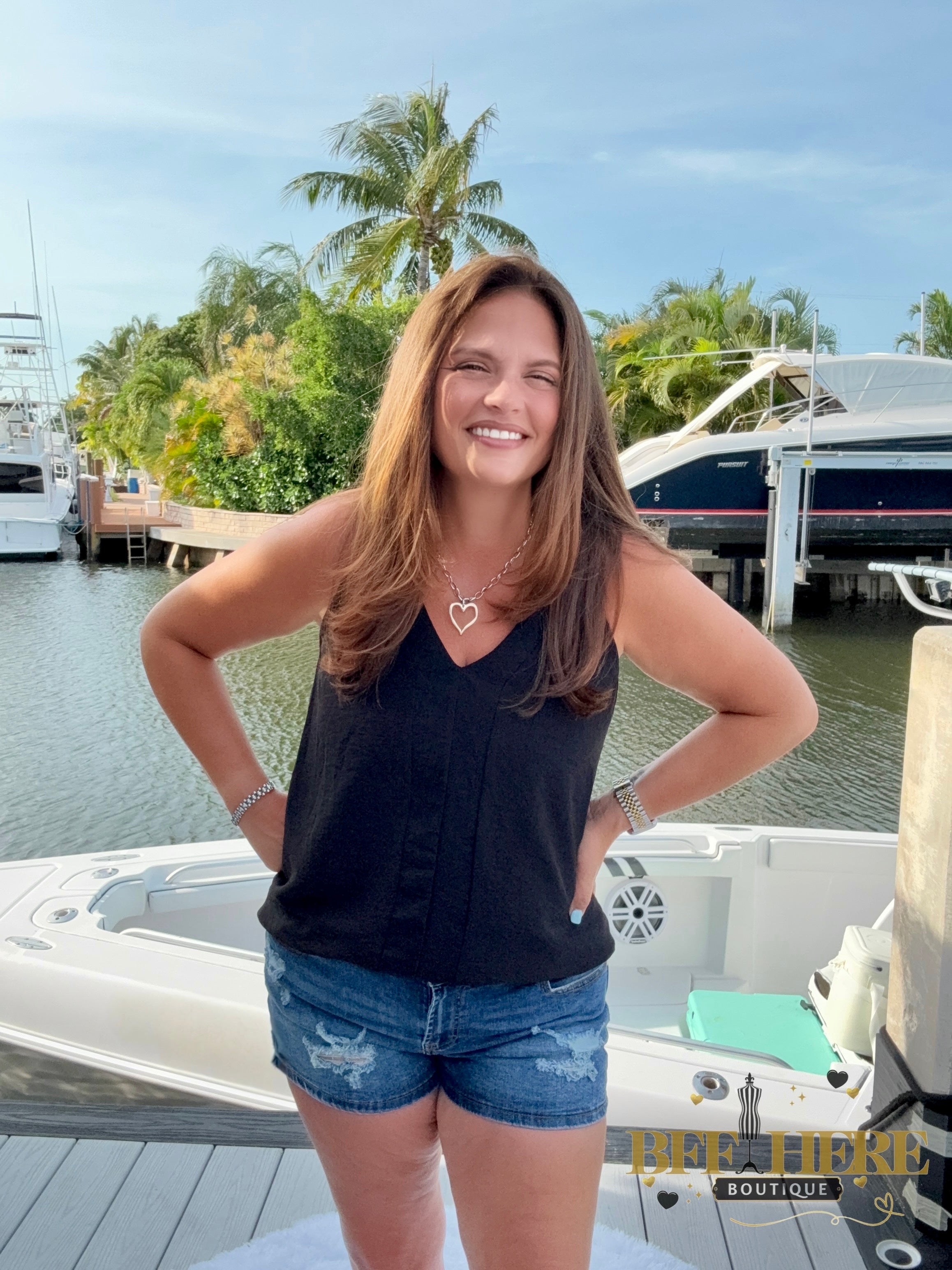 SK Denim Shorts by Sterling Kreek - BFF Here