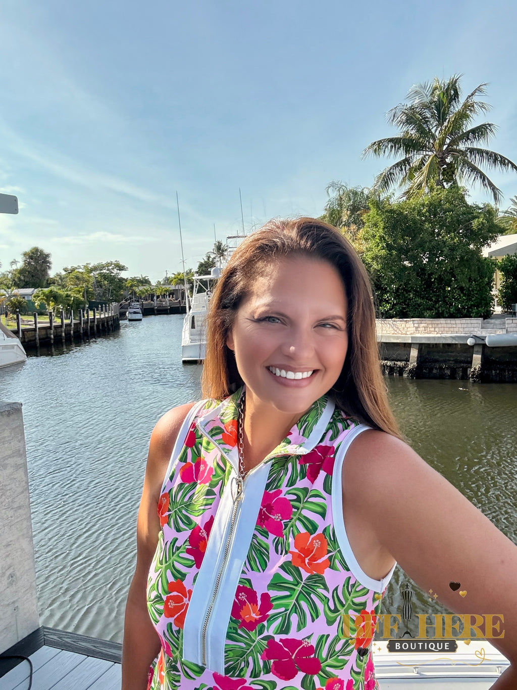 Everyday Zipper Dress / Pink Tropical by Jess Lea - BFF Here