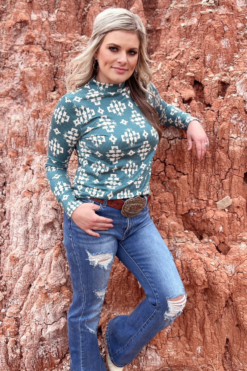 Cyan Canyon Top by Sterling Kreek - BFF Here