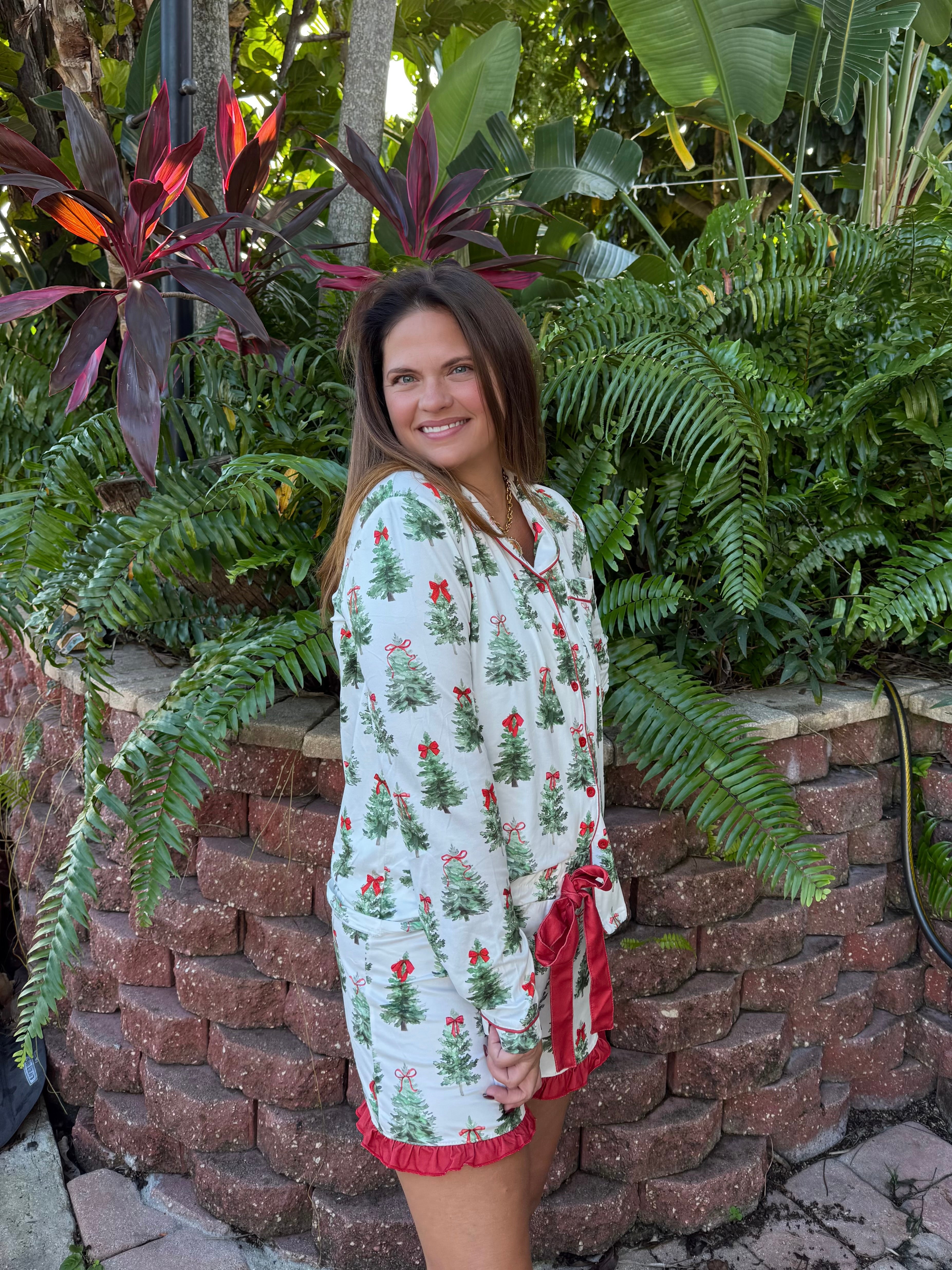 Under the Tree Ruffle Pajama Set by Jess Lea - BFF Here