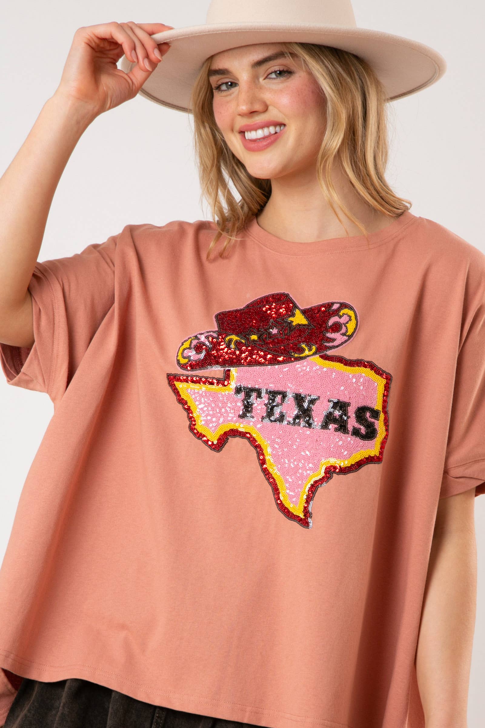 Glittering Texas Spirit Tee - BFF Here