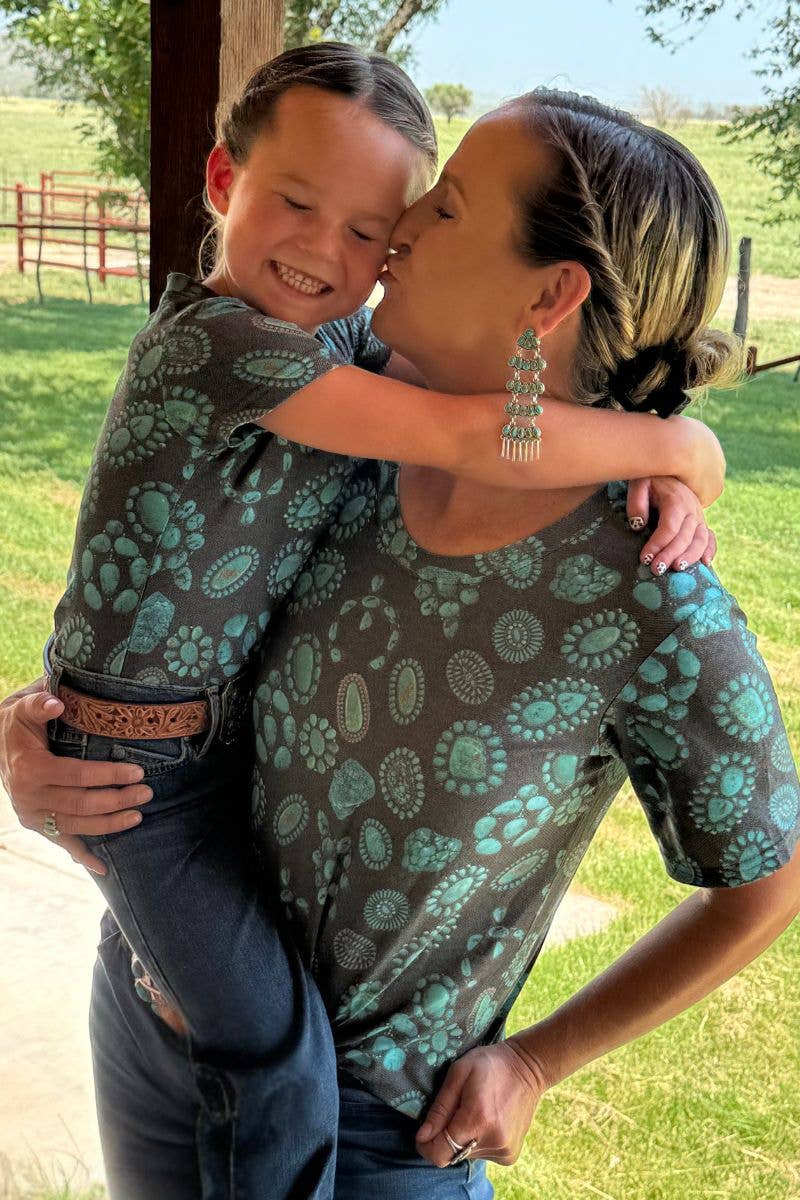 Forever In Turquoise Crew Neck Tee by Sterling Kreek - BFF Here