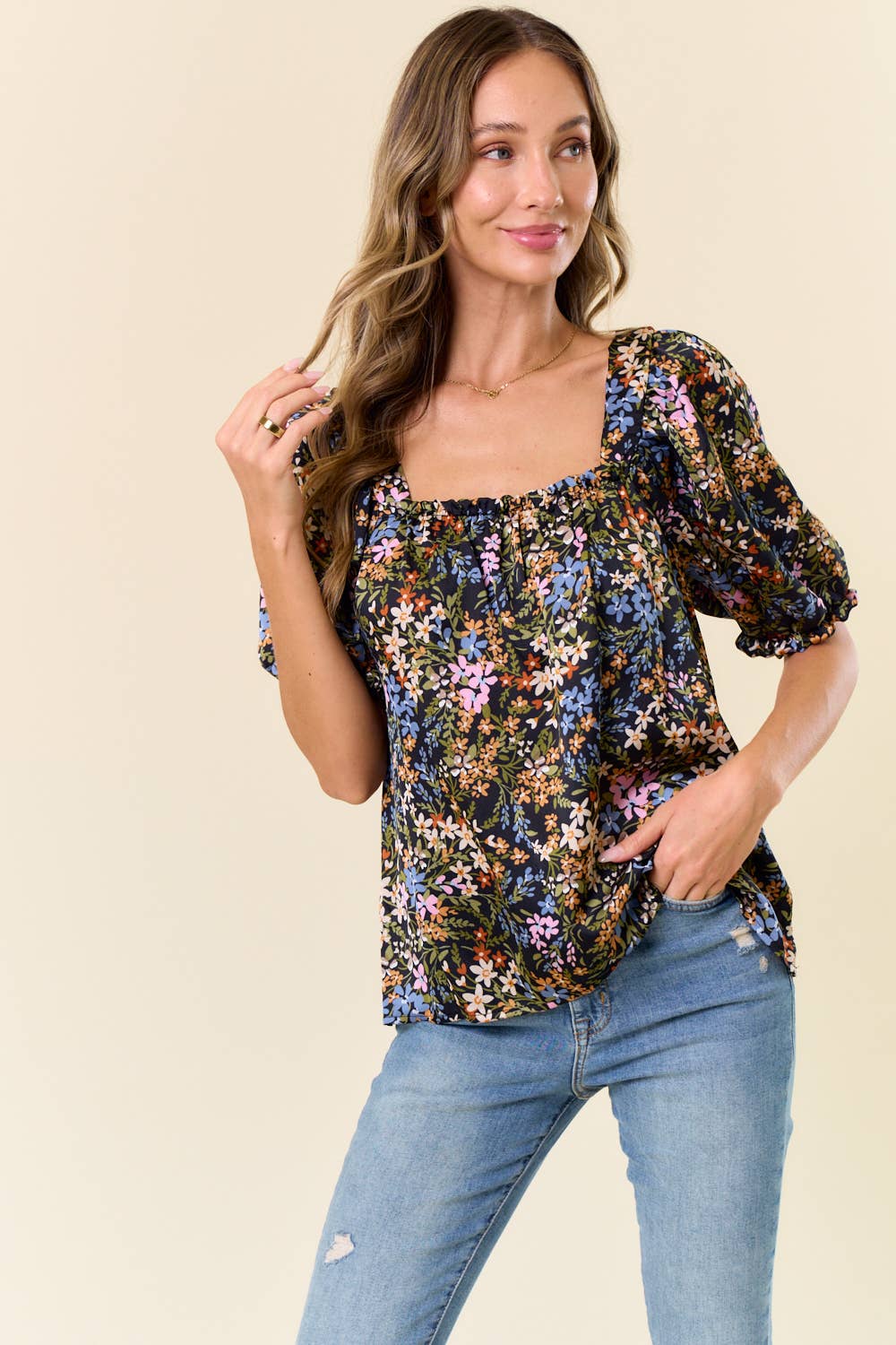 See You Soon Floral Top - BFF Here