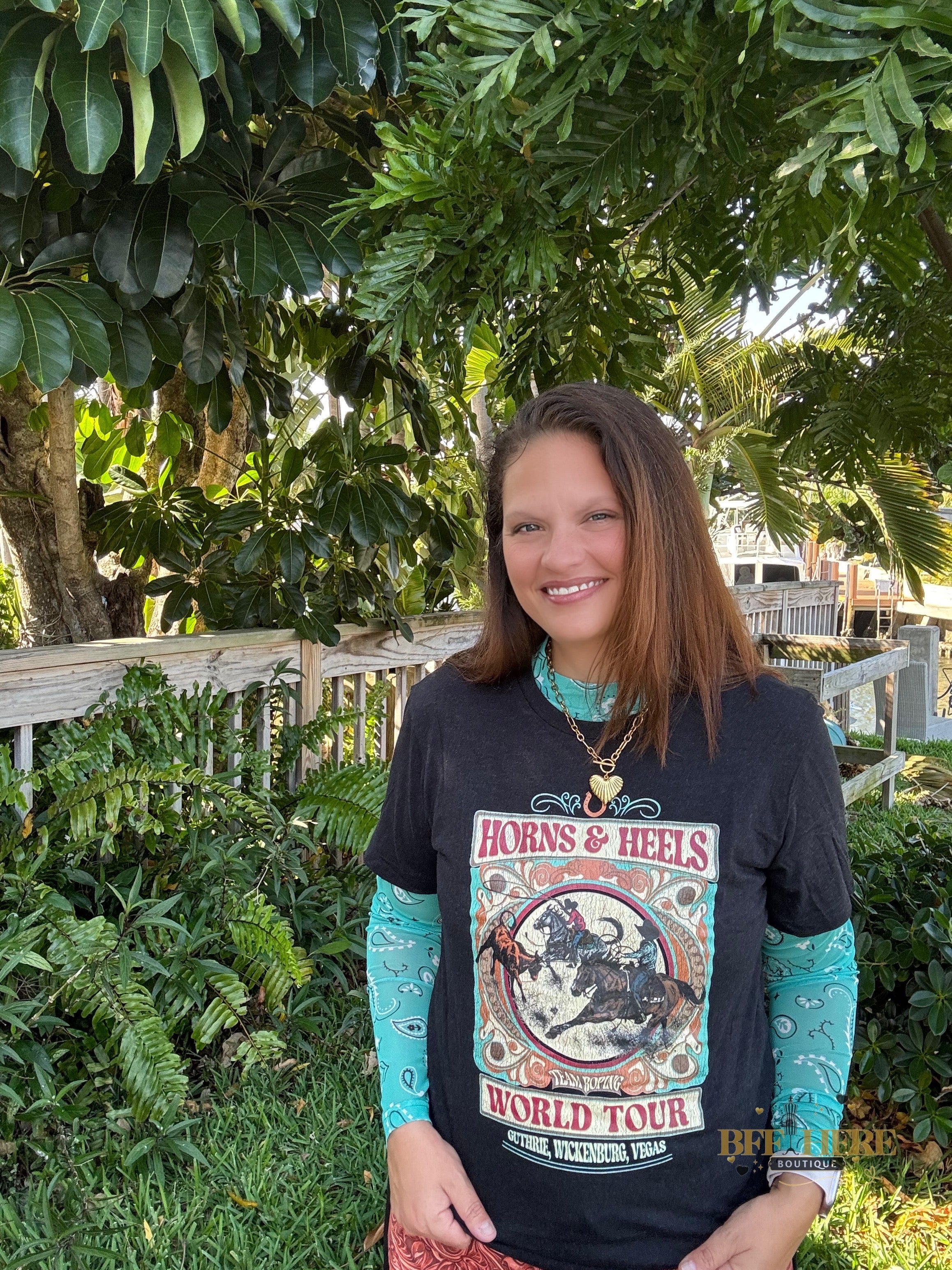 Team Roping World Tour Tee by Sterling Kreek - BFF Here