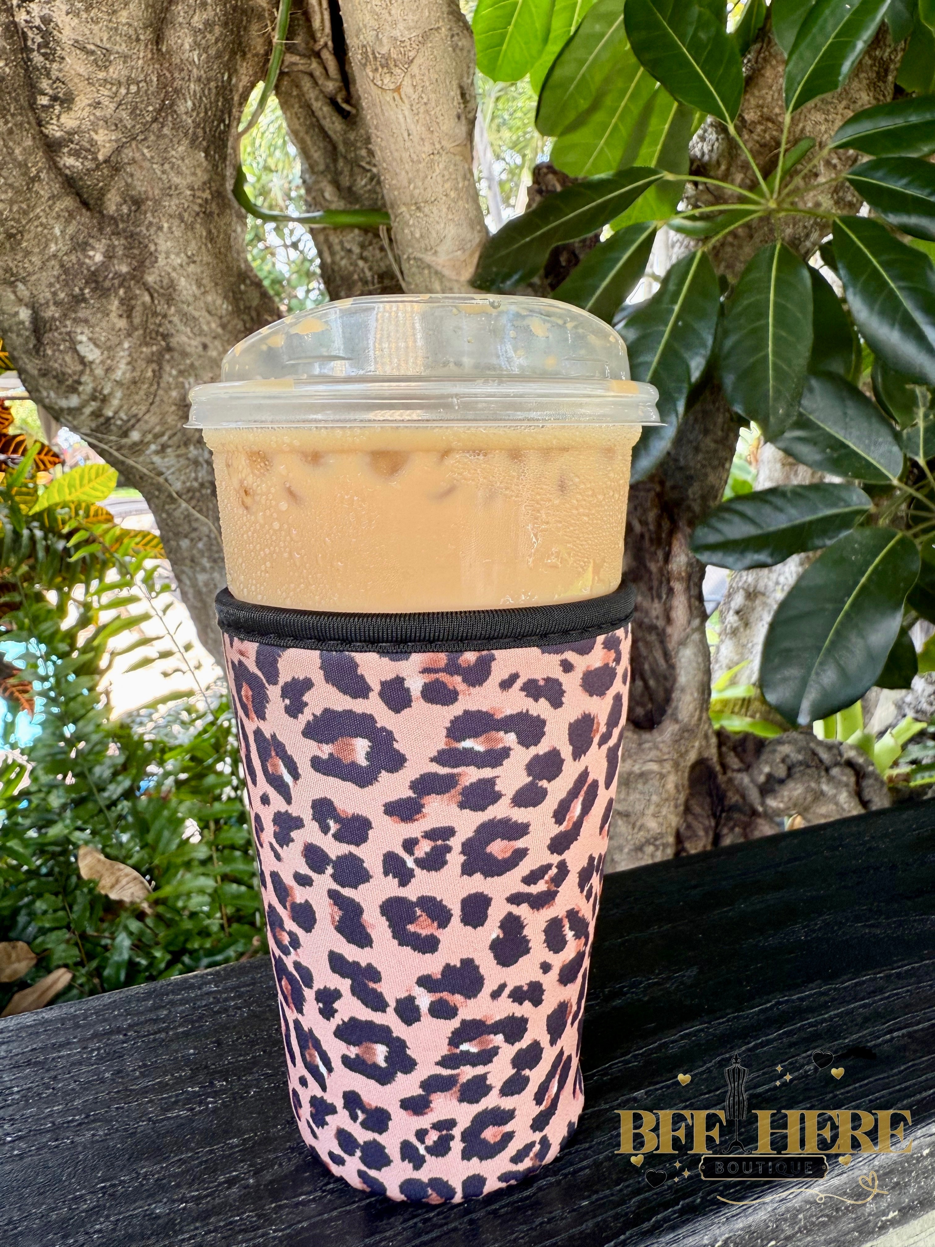 Drink Sleeve by Jess Lea / Leopard (Choice of Size) - BFF Here