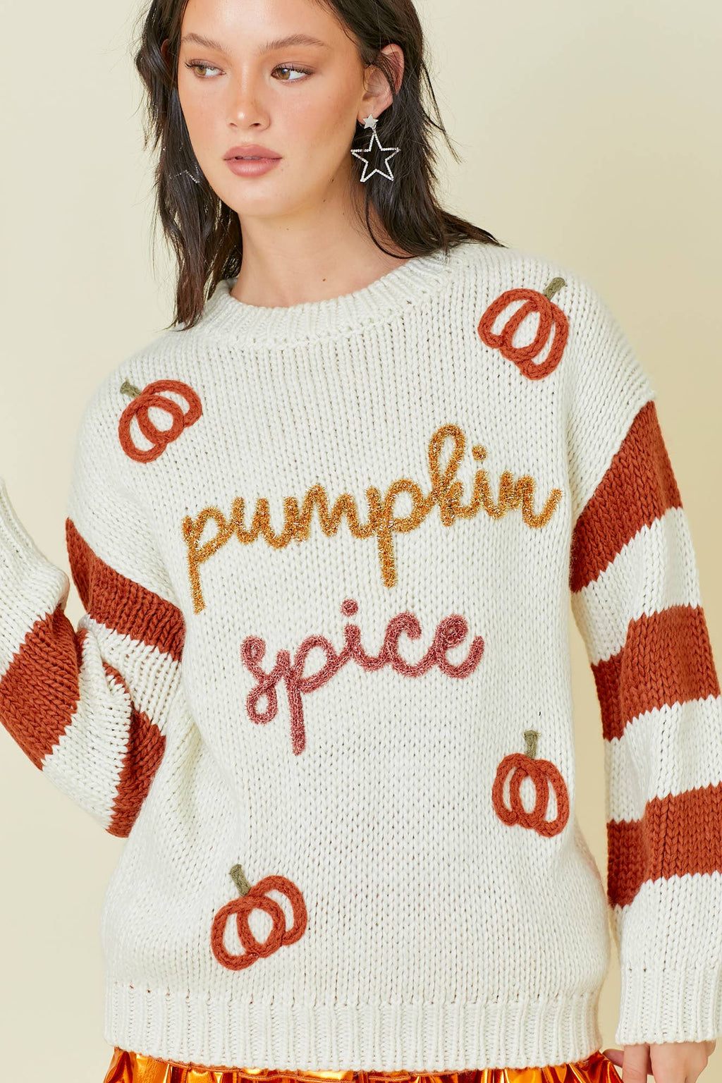 PREORDER: Cozy Pumpkin Spice Sweater ( Ships Middle of September ) - BFF Here