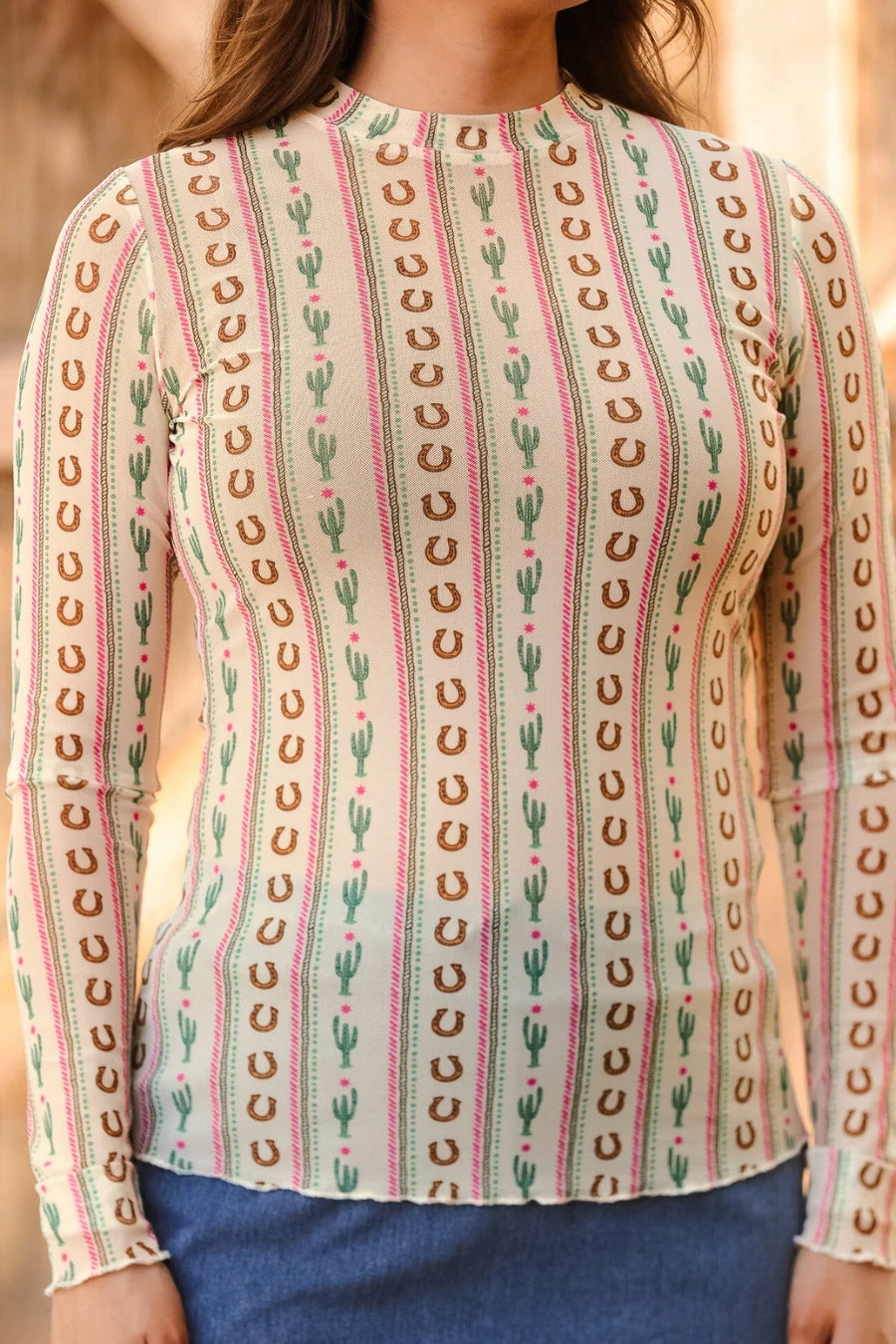 PREORDER: Kate Mesh Top / Western Charm by Jess Lea (ETA: January)