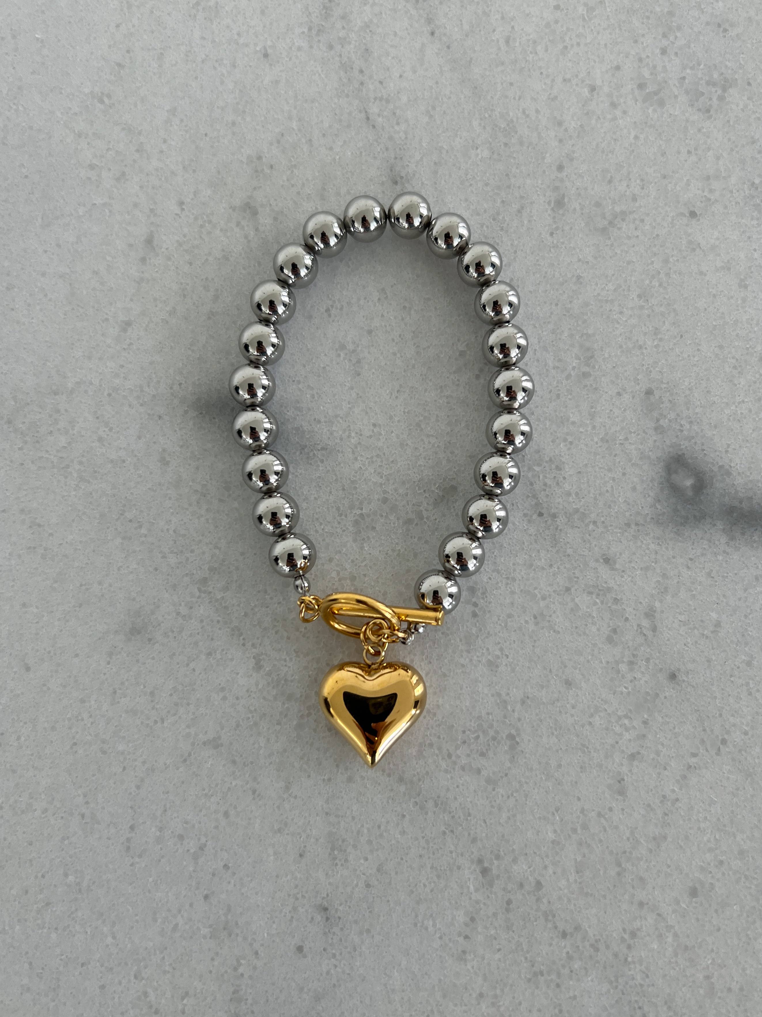 Golden Touch Heart Bracelet by Chan Sutt - BFF Here