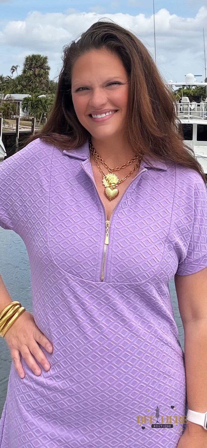 Ezra Textured Zipper Dress by Jess Lea / Choice of Color - BFF Here