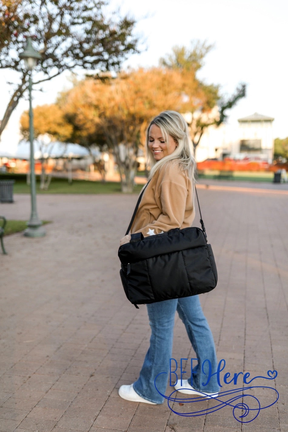 Fluffy Voyager: Quilted Puffer Duffle Bag / Choice of Color - BFF Here