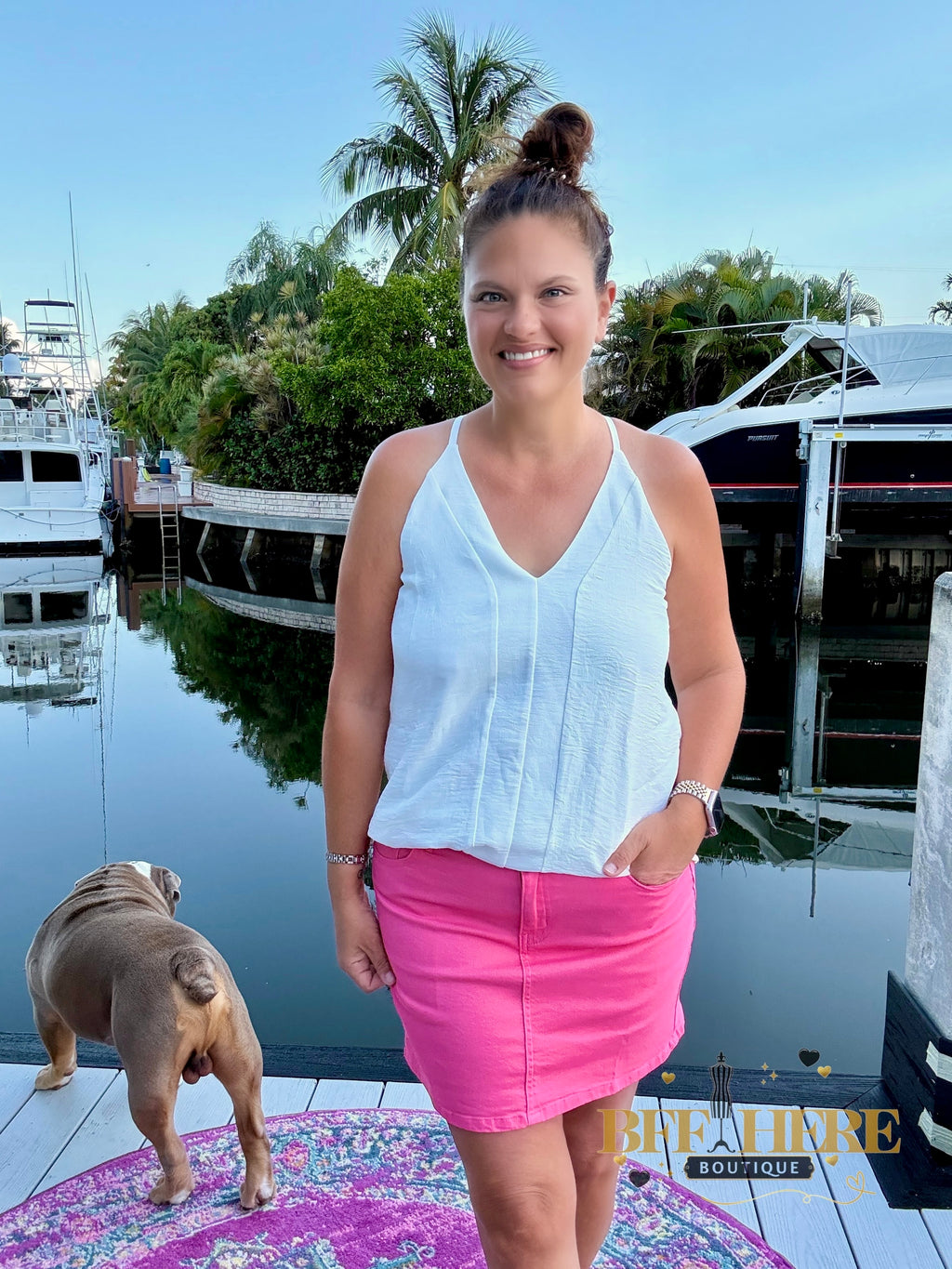 Nova Denim Skirt / Pink by Jess Lea - BFF Here