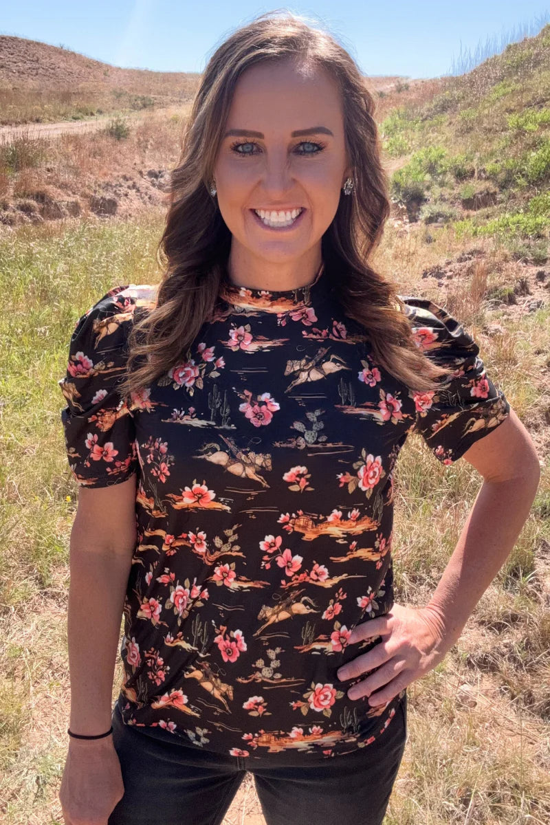 CACTUS GARDEN TOP by Sterling Kreek - BFF Here