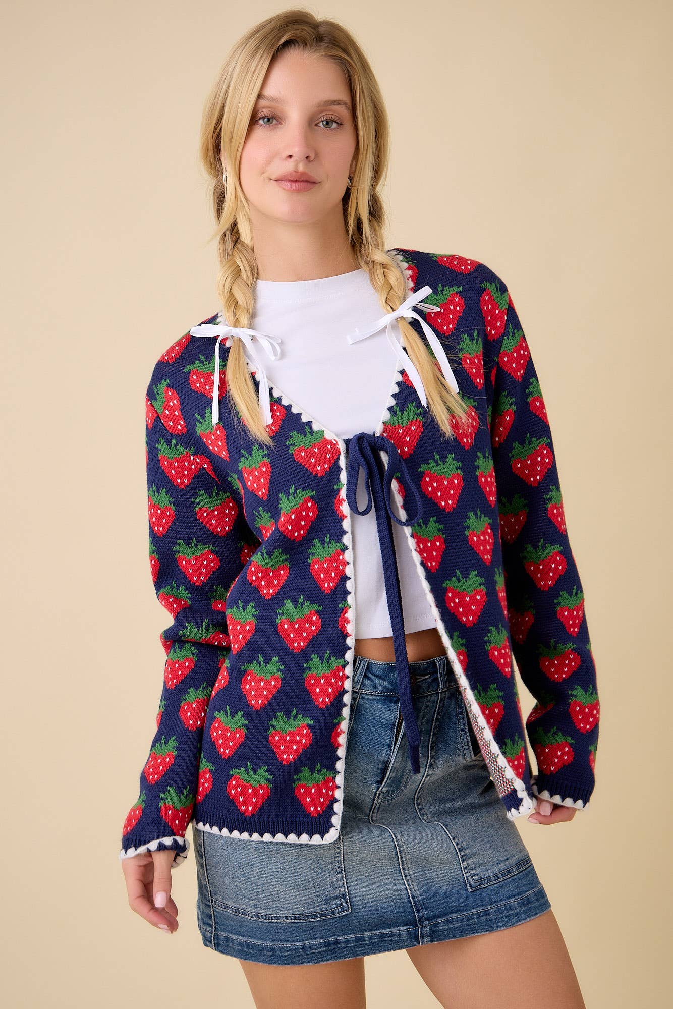 Berry Sweet Knit Cardigan by Main Strip - BFF Here