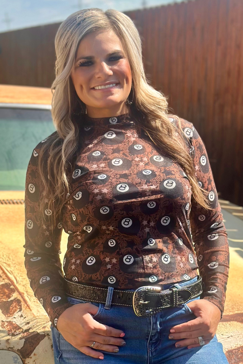 Lucky Shot Mesh Top by Sterling Kreek - BFF Here