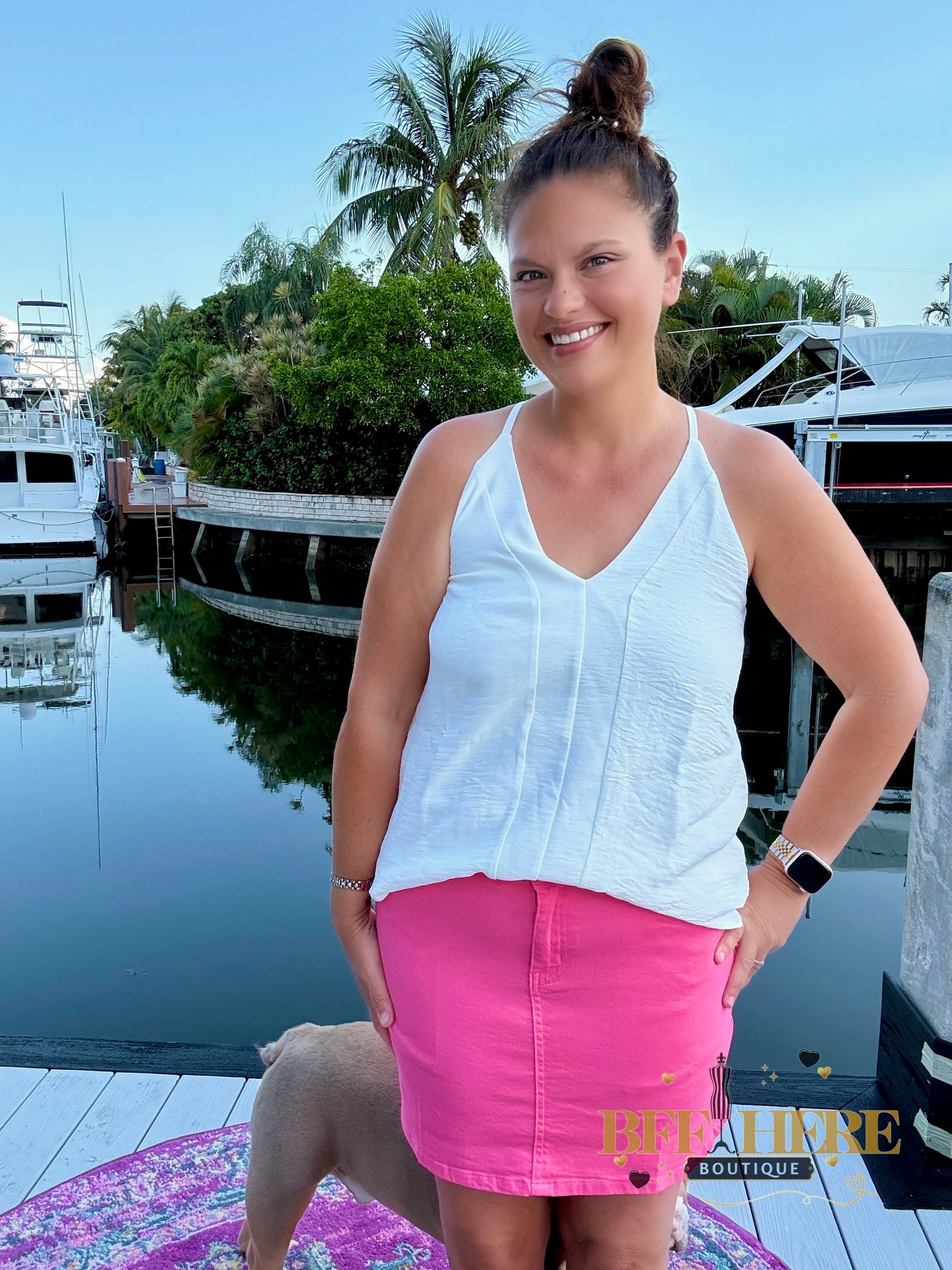 Nova Denim Skirt / Pink by Jess Lea - BFF Here