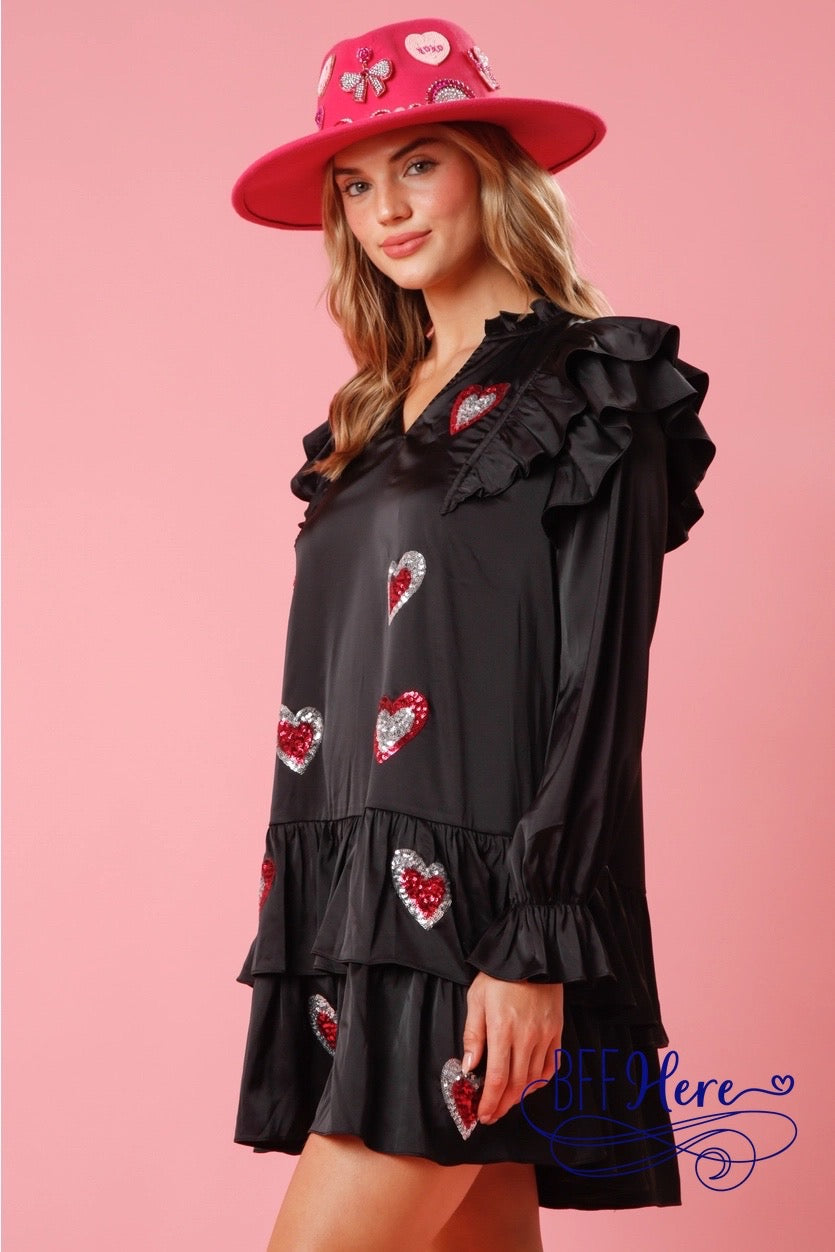 Romantic Ruffles: Valentine Heart Dress - BFF Here