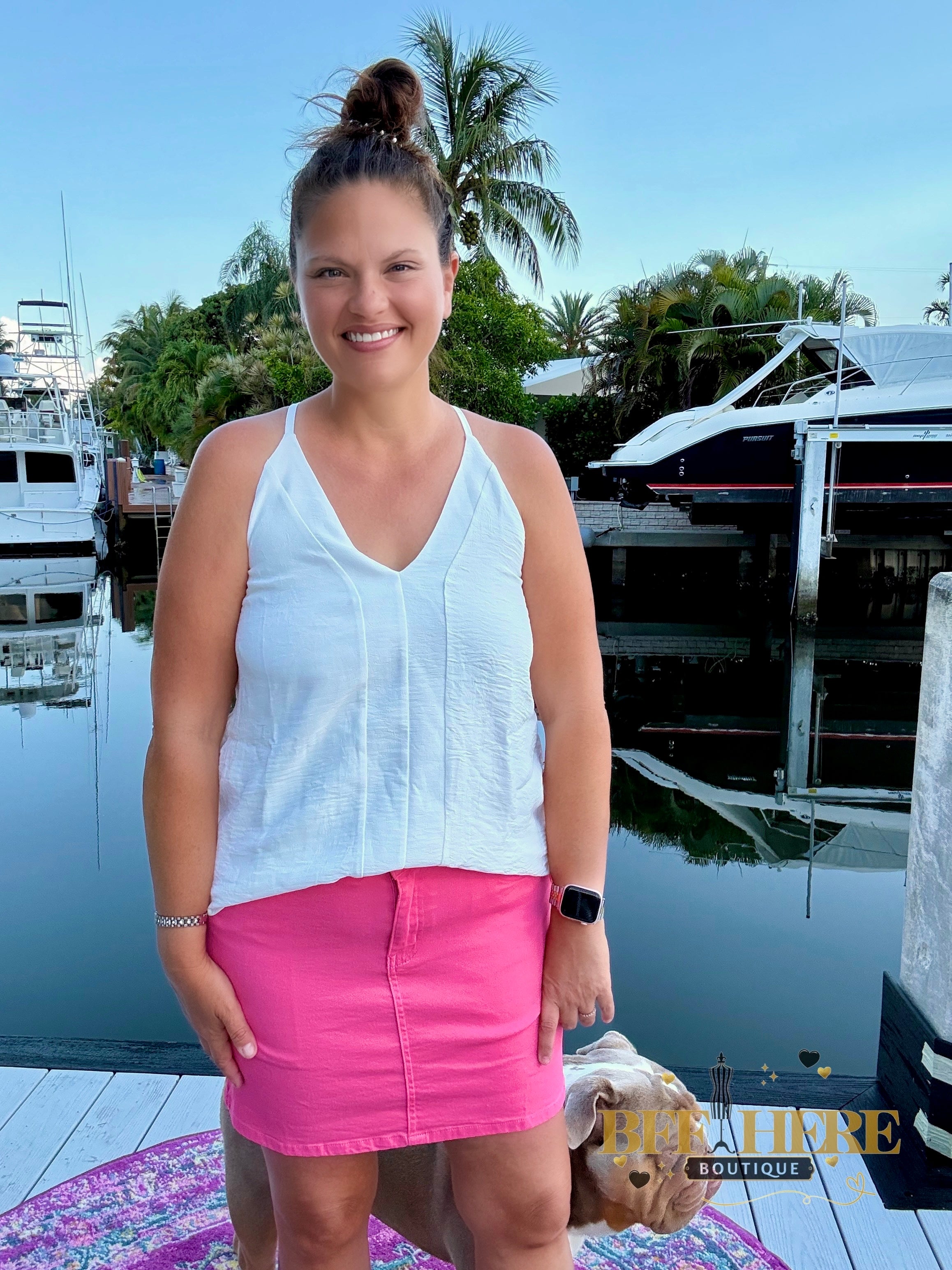 Nova Denim Skirt / Pink by Jess Lea - BFF Here