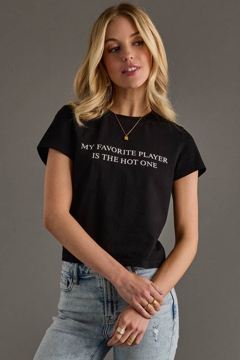Favorite Player Baby Tee by Panache - BFF Here