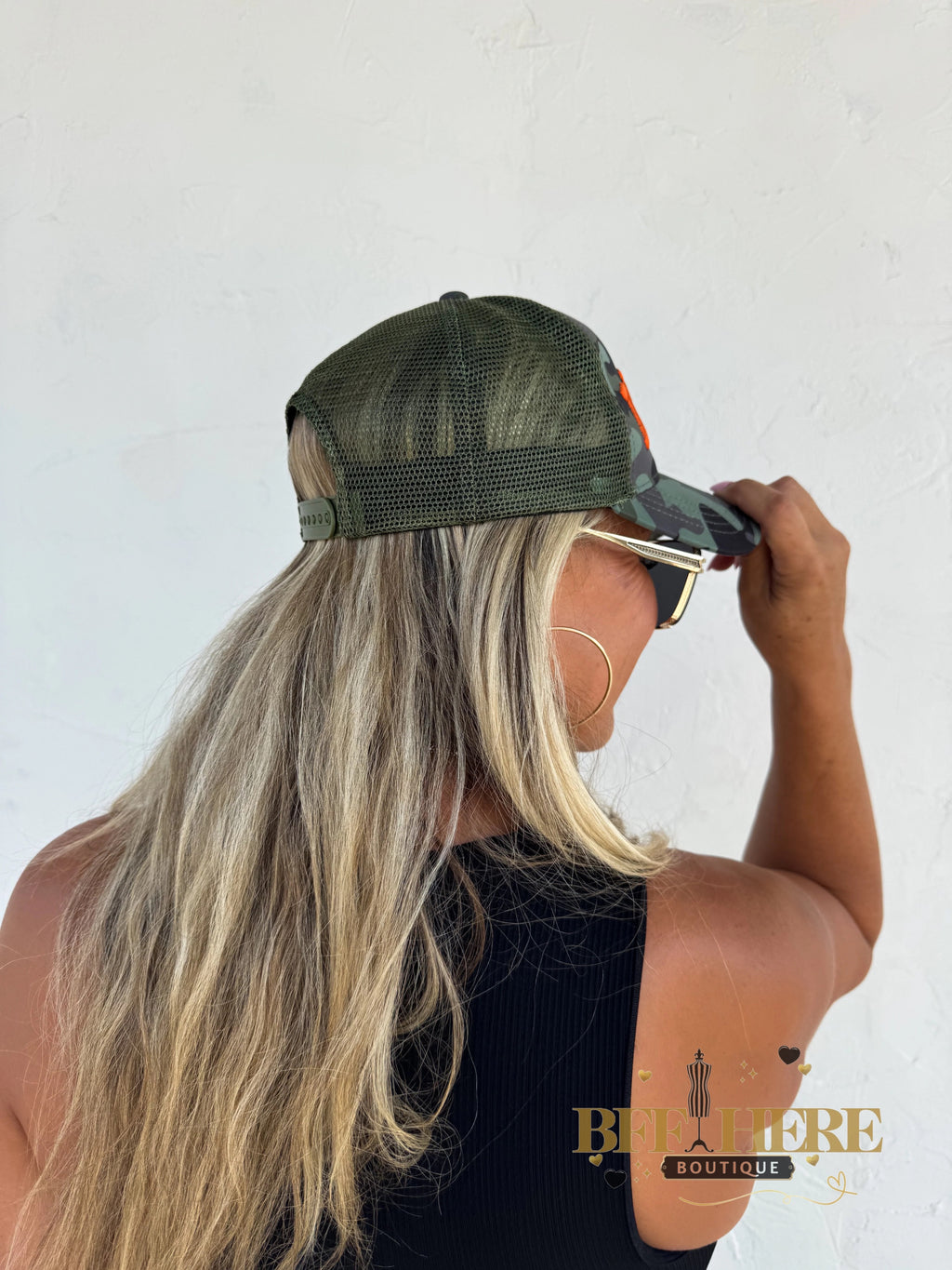 Lucky Camo Trucker Hat by Blakeley - BFF Here