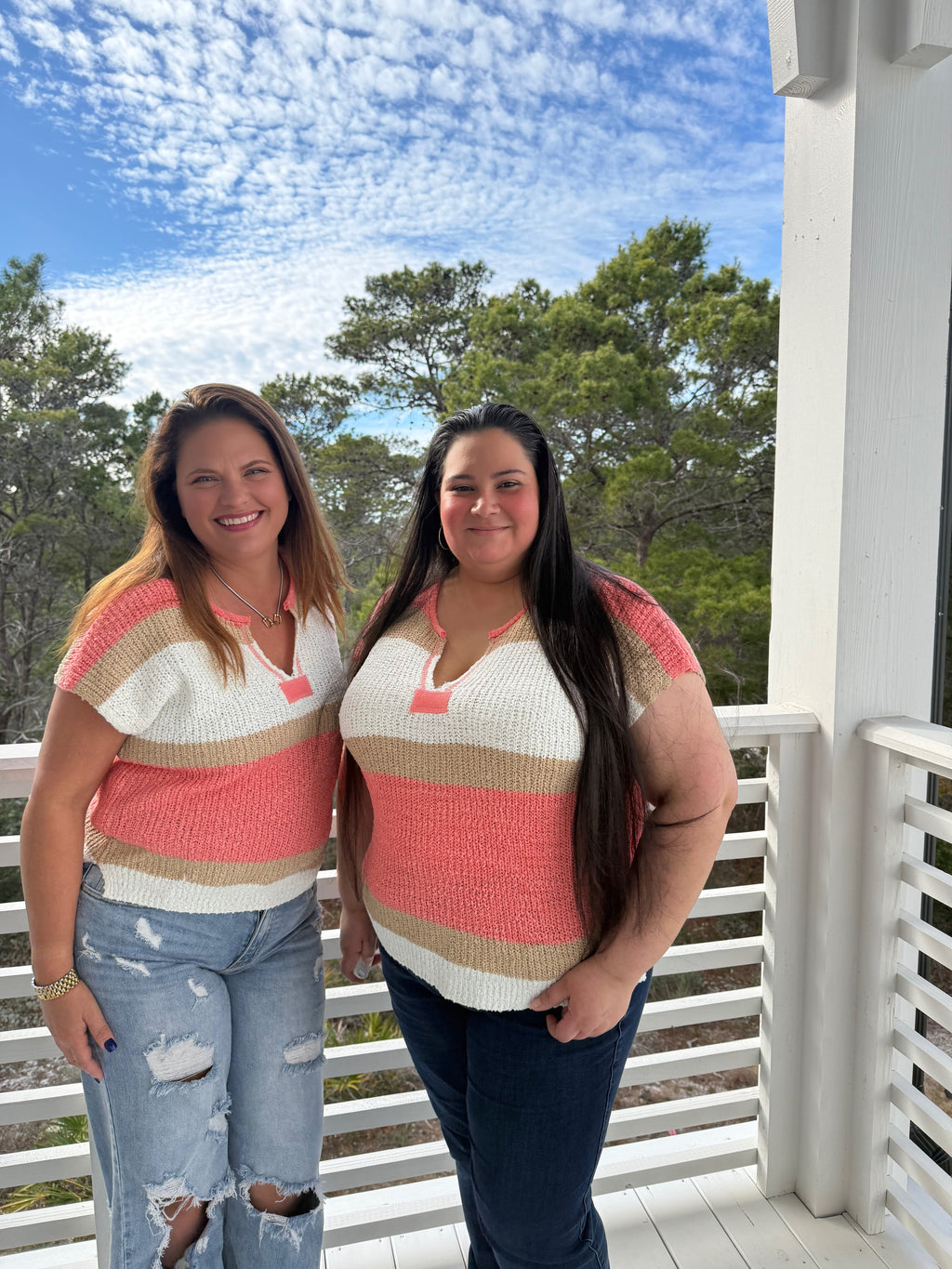 Short Sleeve Color Block Stripe Top by Sew In Love (Ships 2-3 weeks) - BFF Here