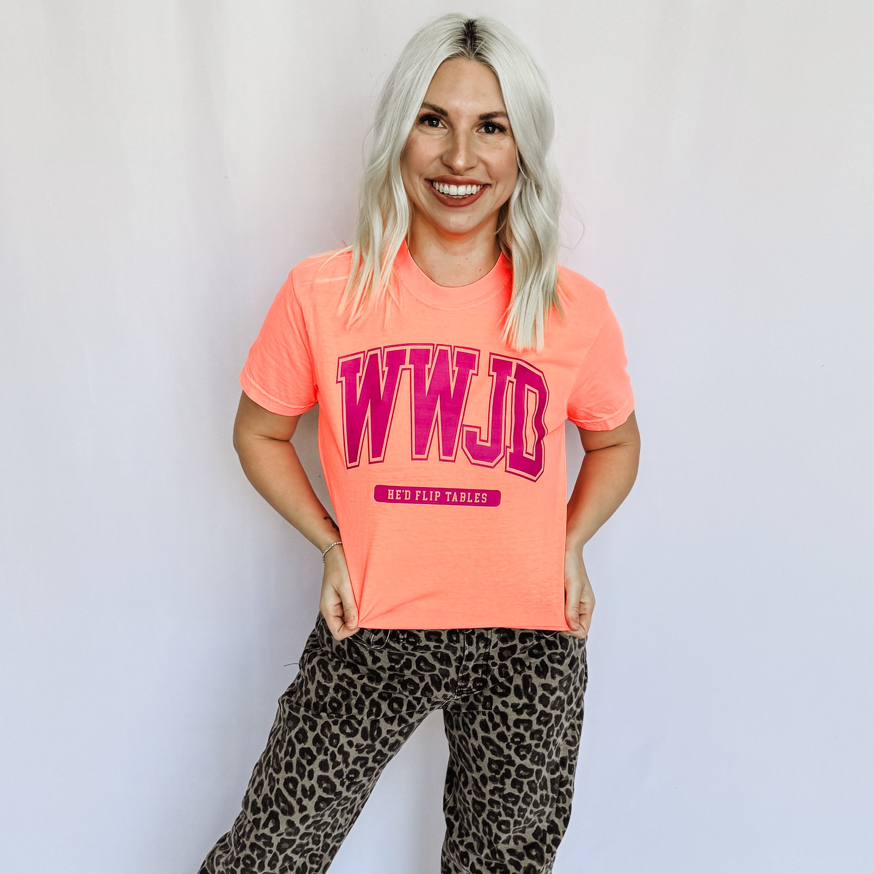 WWJD Flip Tables Graphic Tee by FestiviTees (Ships 2-3 weeks) - BFF Here