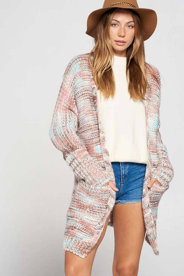 Cozy Horizon Chunky Knit Cardigan - BFF Here