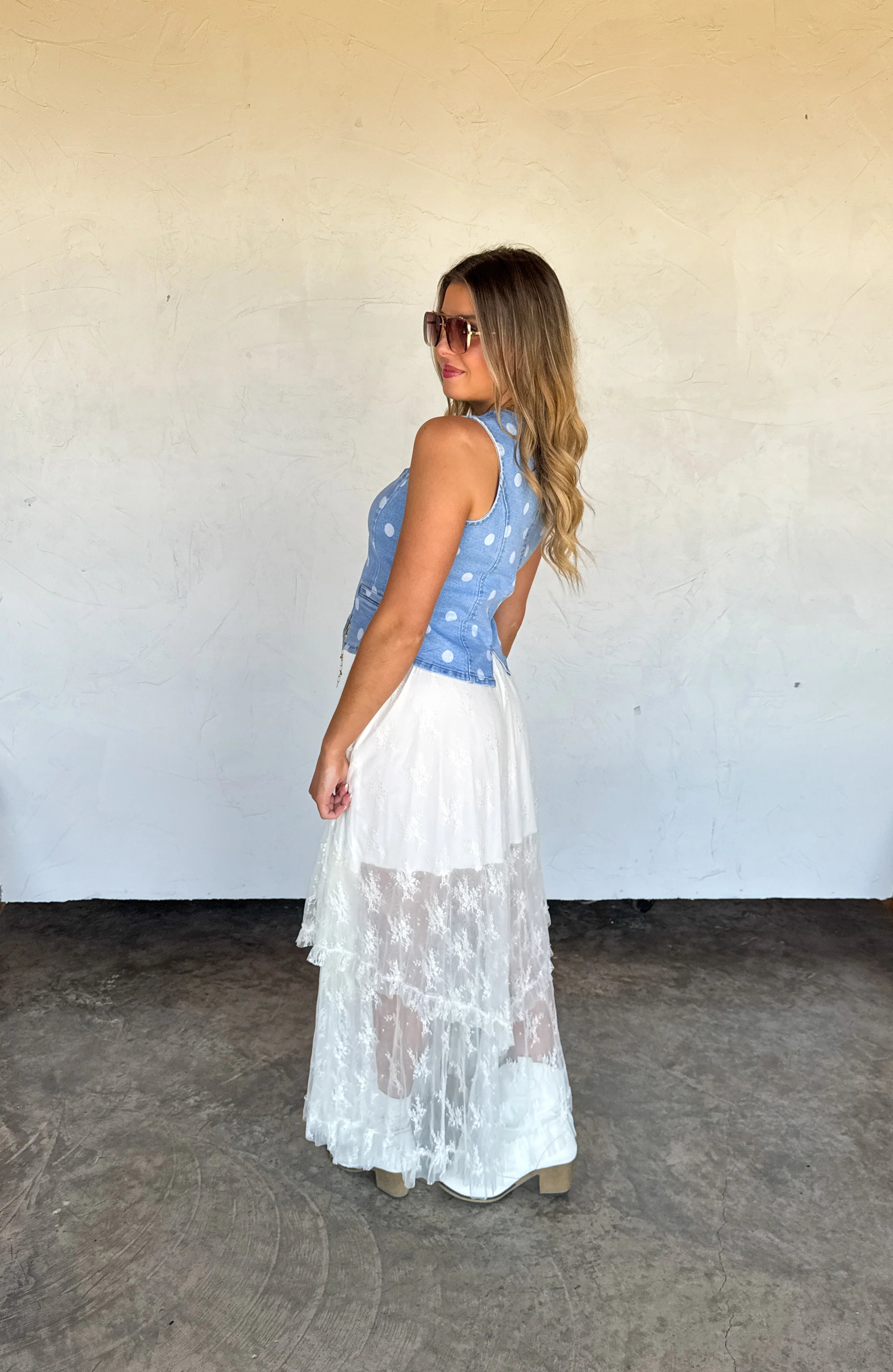 PREORDER: Sprinkle Me Denim Vest by Blakeley (ETA: July) - BFF Here