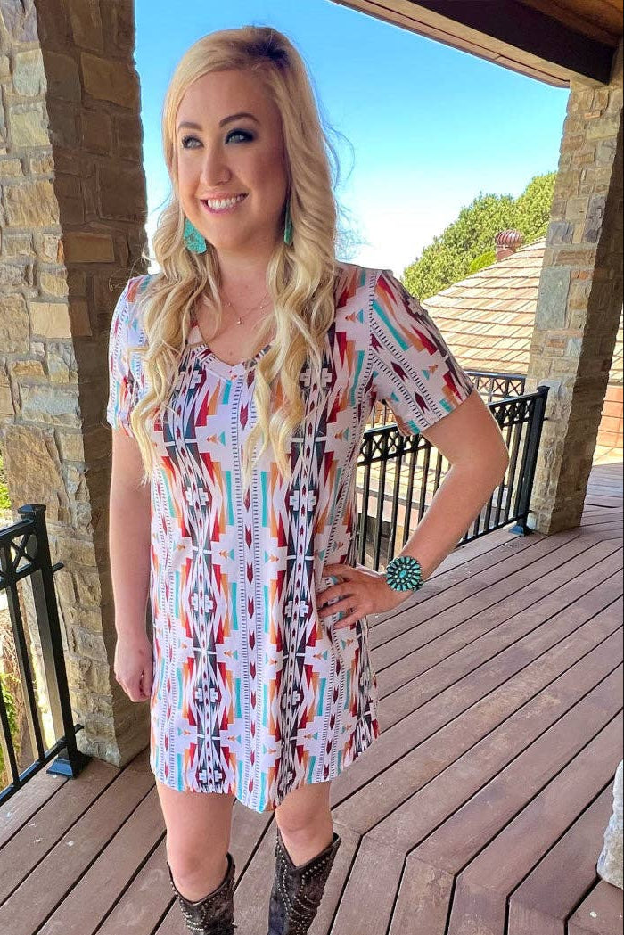 Sunday Morning T-Shirt Dress by Sterling Kreek - BFF Here