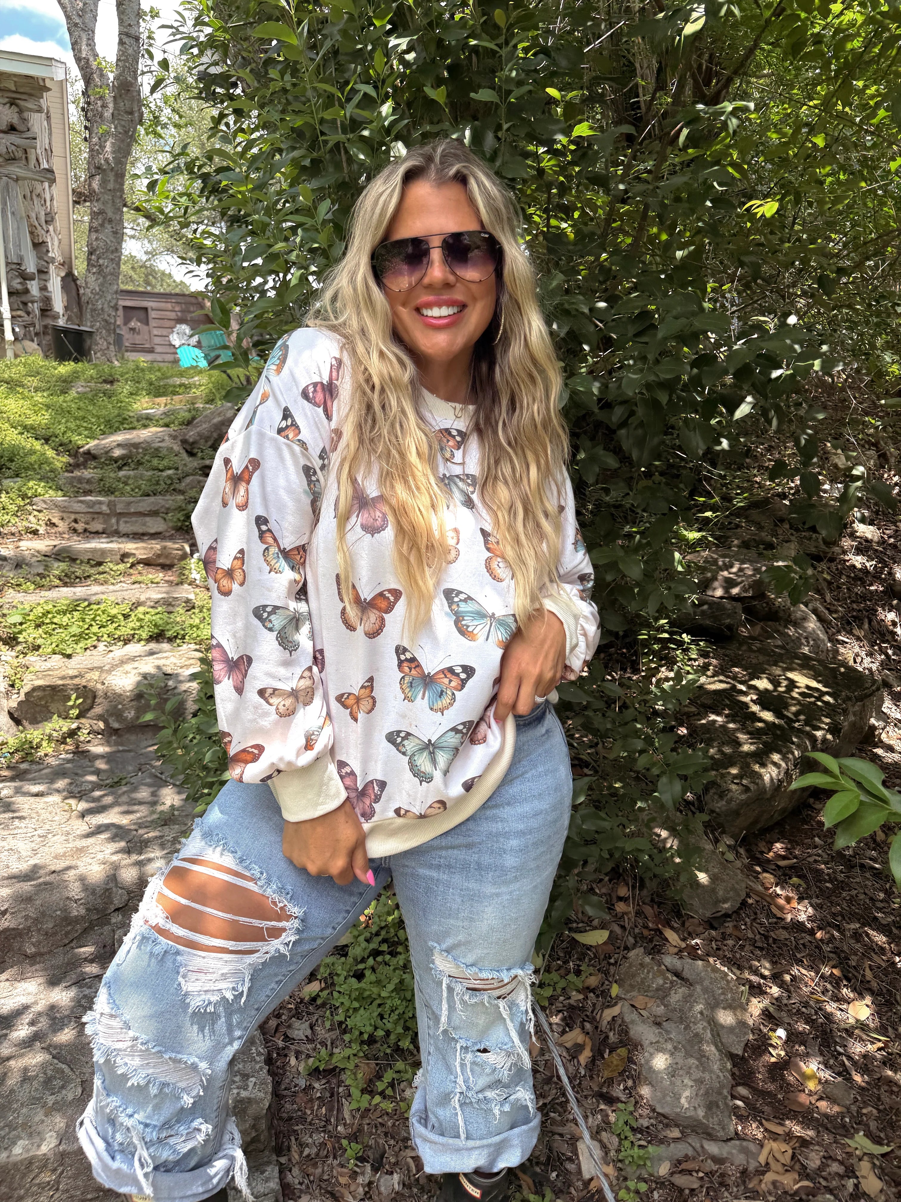 PREORDER: Butterfly Season Pullover Sweatshirt by Blakeley (ETA: August)