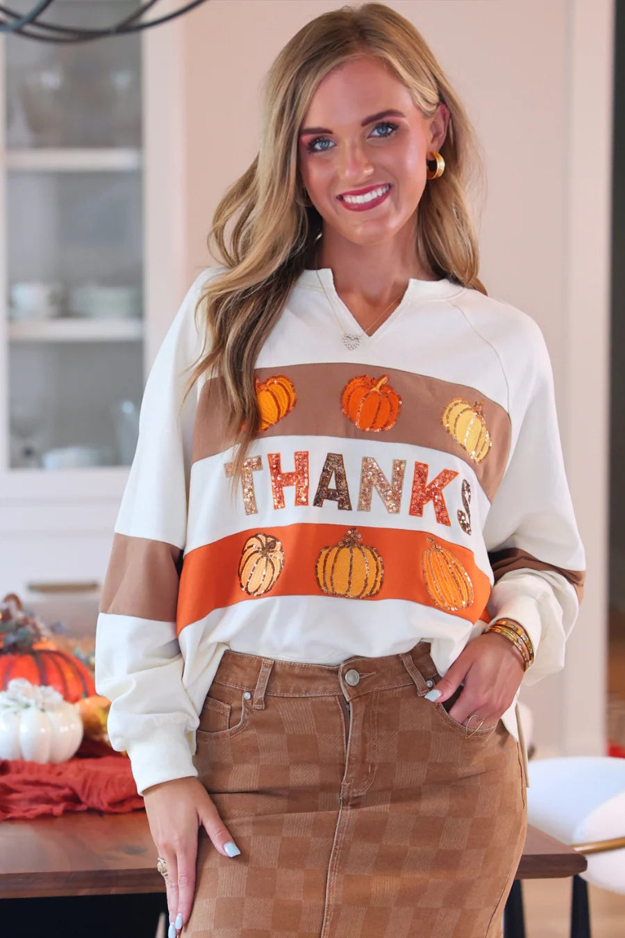 PREORDER: Thanks Pumpkin Pullover by Jess Lea  (ETA: September)