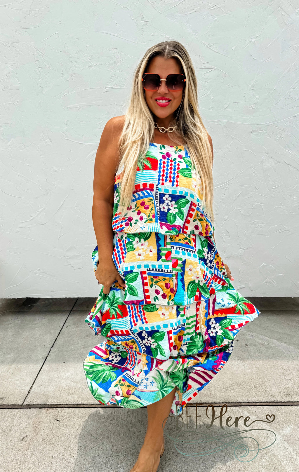 PREORDER: Summer in Barcelona Dress by Blakeley (Ships Middle of July) - BFF Here