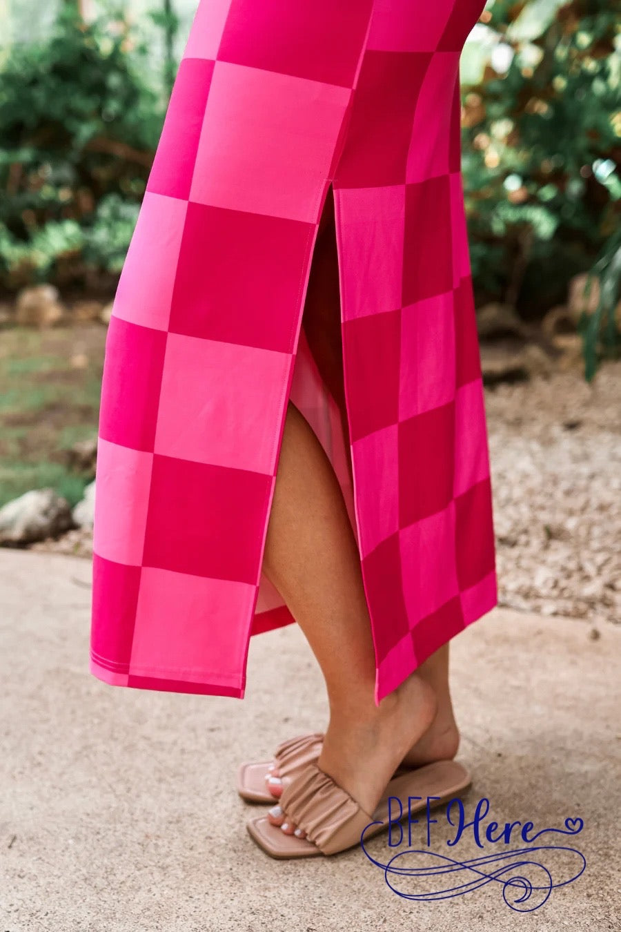 PREORDER: Checked Out Checkered Dress by Jess Lea (Ships End Of February) - BFF Here