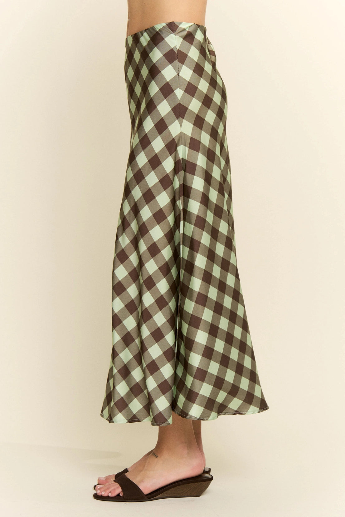 Check Print Midi Skirt by Jade by Jane (Ships 2-3 weeks) - BFF Here