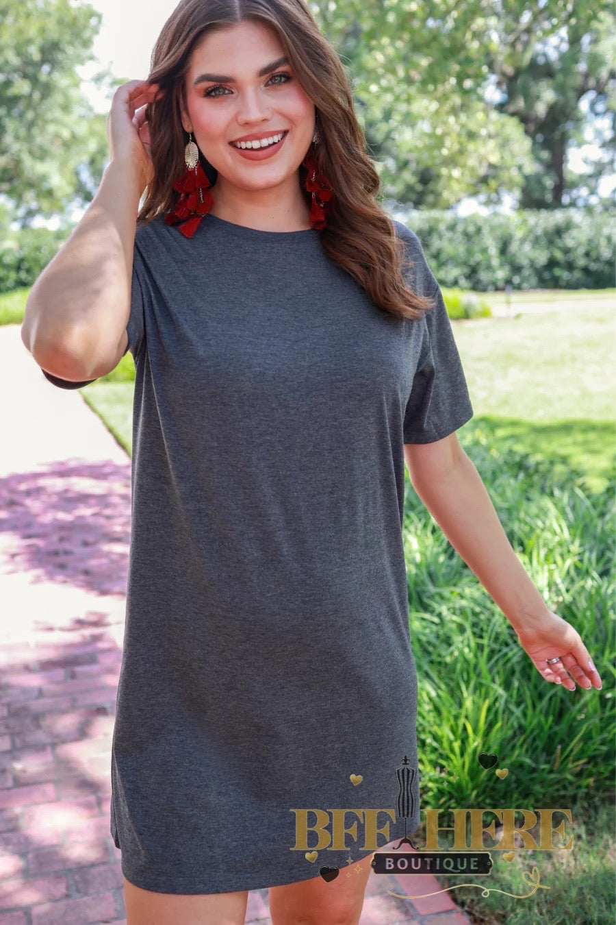 Bailey Basic T-Shirt Dress by Jess Lea / Choice of Color - BFF Here