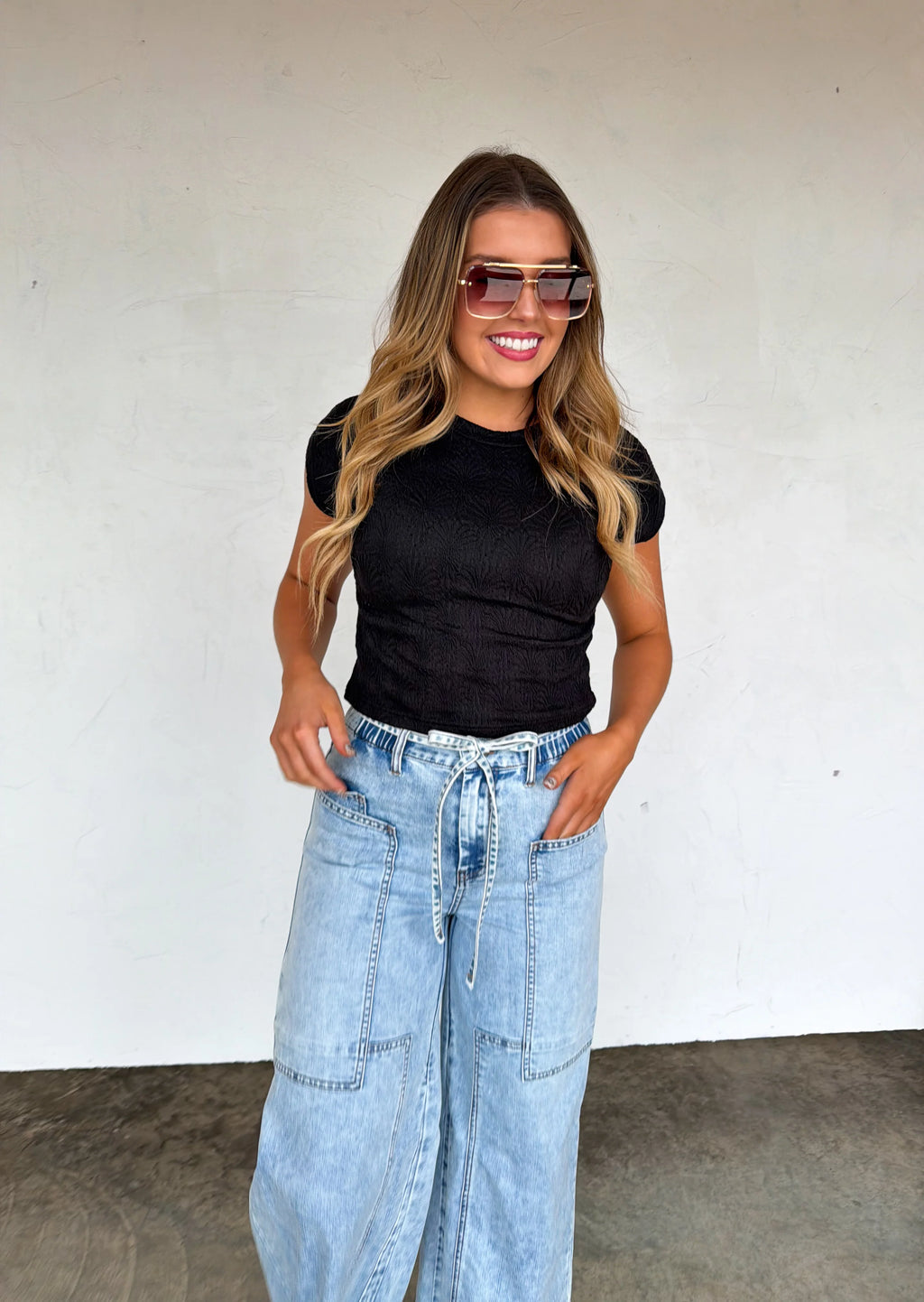 PREORDER: Jovie Tie Waist Jeans  by Blakeley (ETA: May) - BFF Here