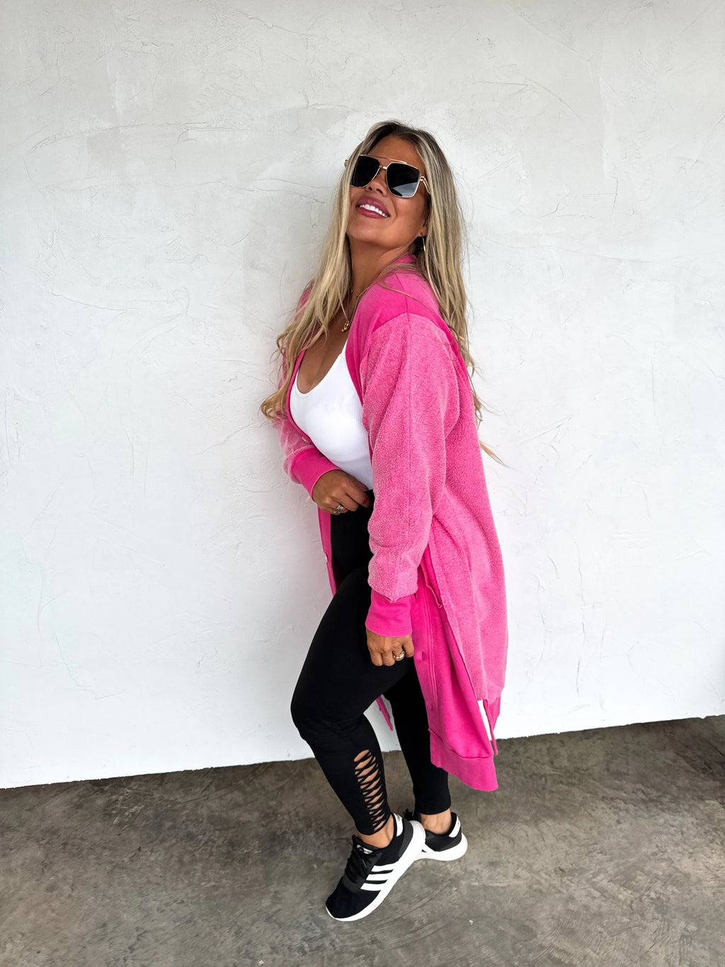 PREORDER: Desi Sweatshirt Cardigan by Blakeley (ETA Late February/ Early March) - BFF Here