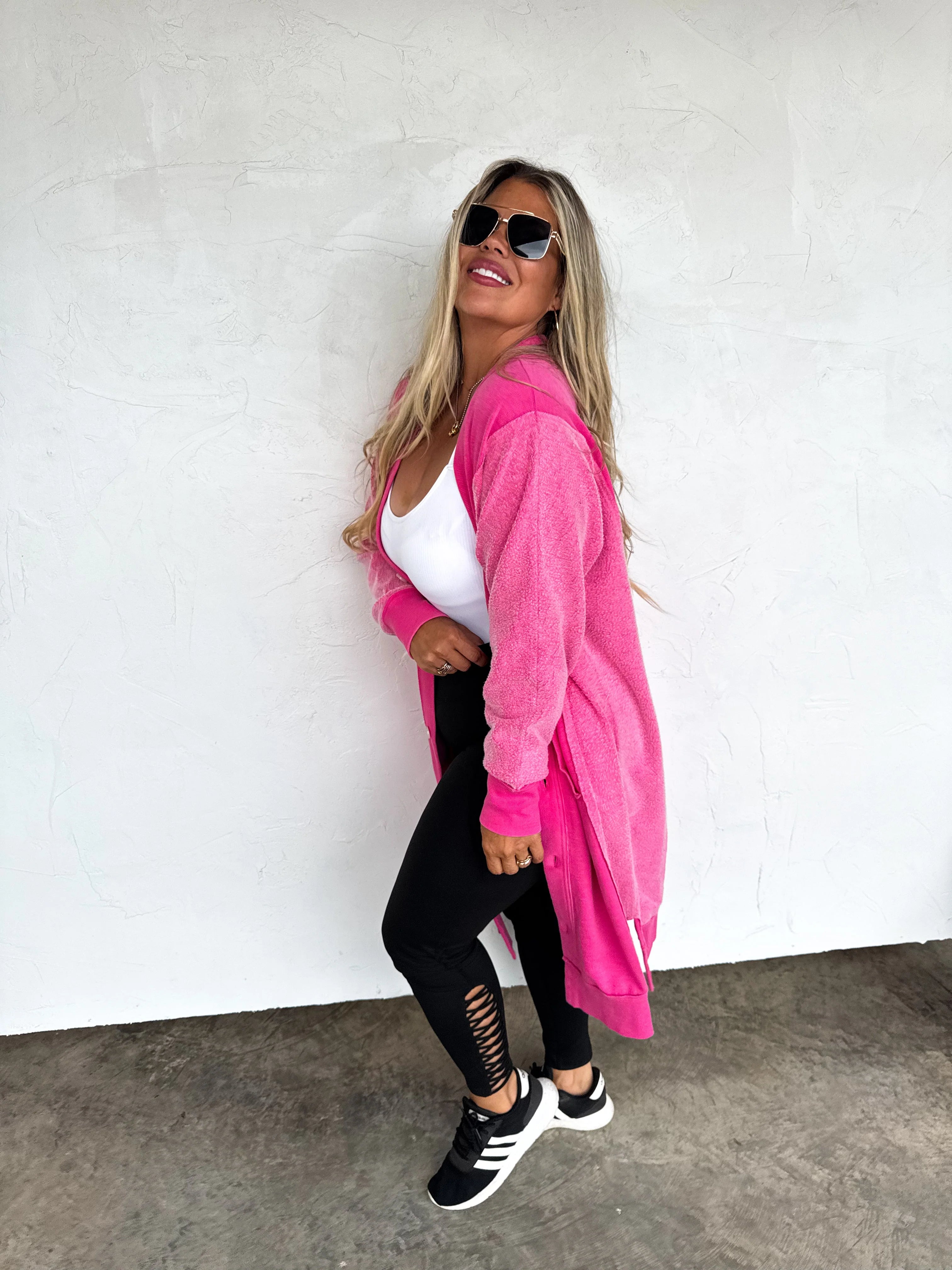 PREORDER: Desi Sweatshirt Cardigan by Blakeley (ETA Late February/ Early March) - BFF Here