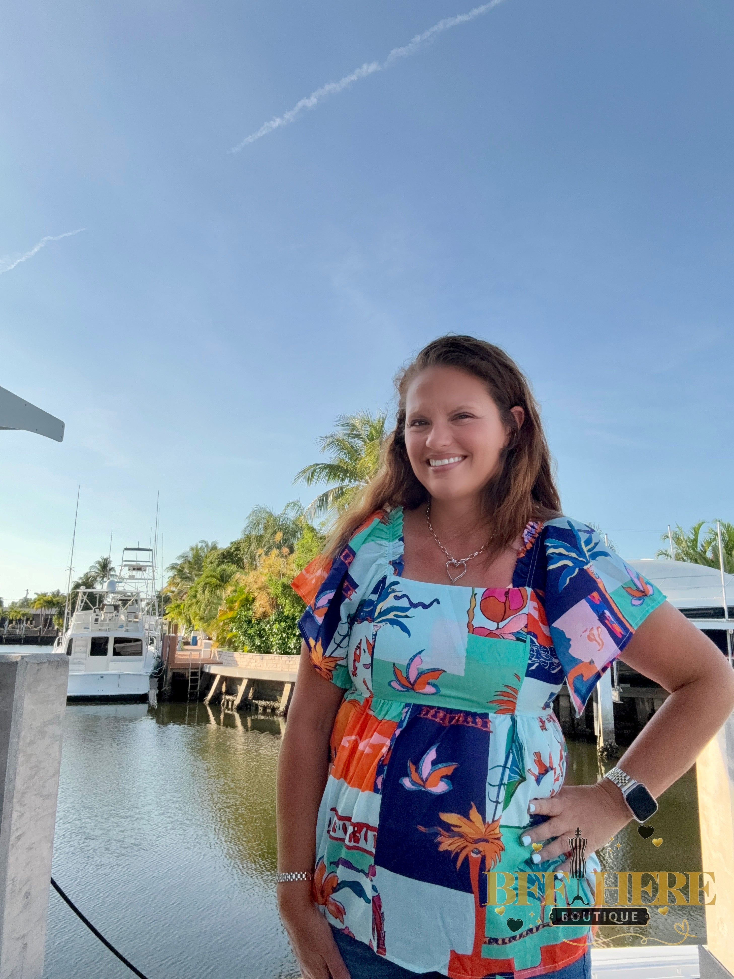 Island Time Vibes Top - BFF Here