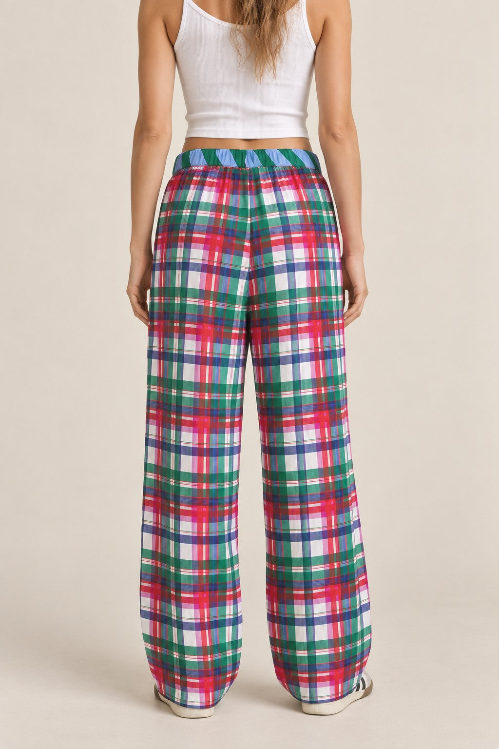 PREORDER: Plaid Wide Leg Lounge Pants / ARRAY by Jade by Jane (ETA: November)