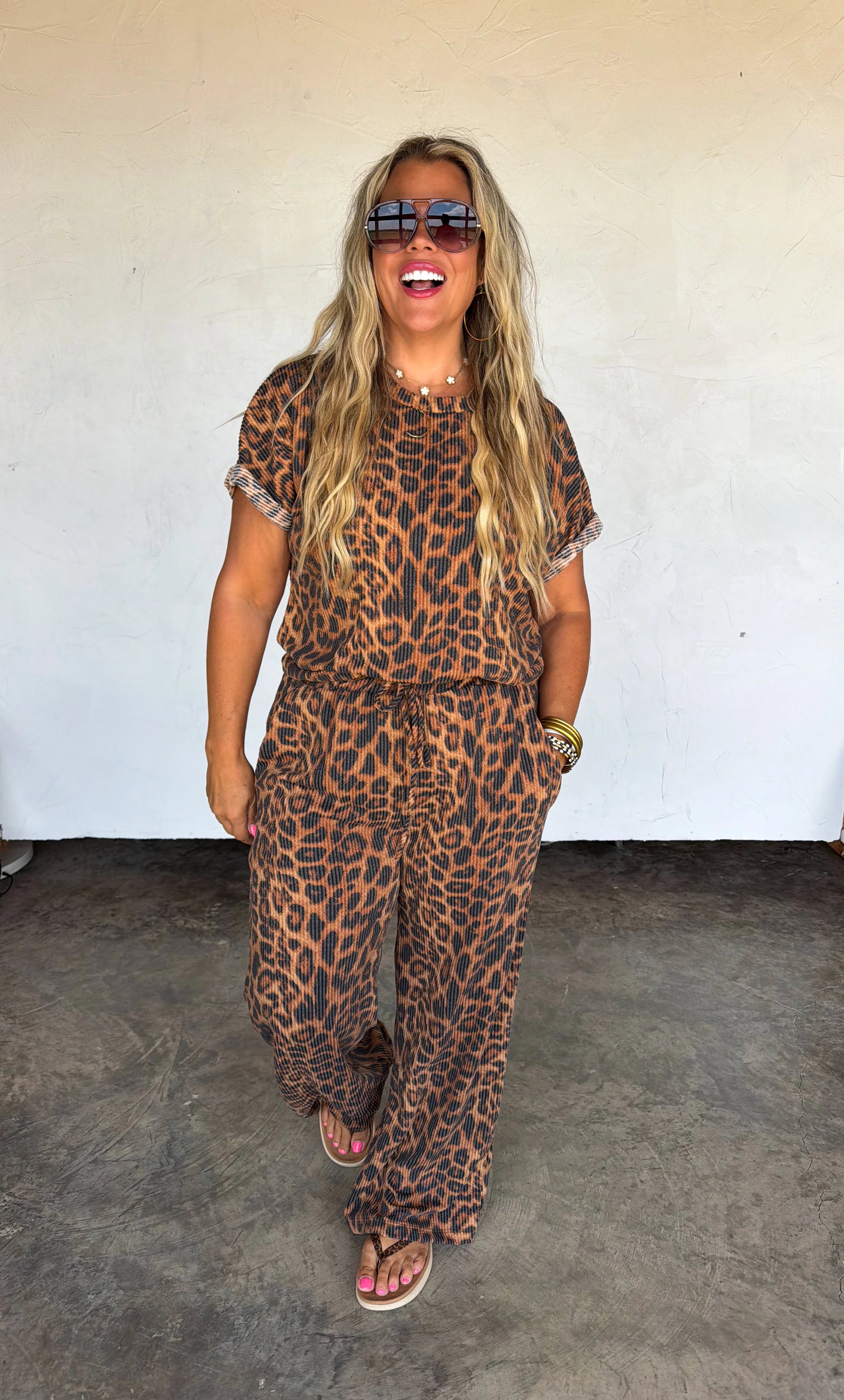 PREORDER: Cheetah Kelsey Pant Sets by Blakeley (ETA: September)