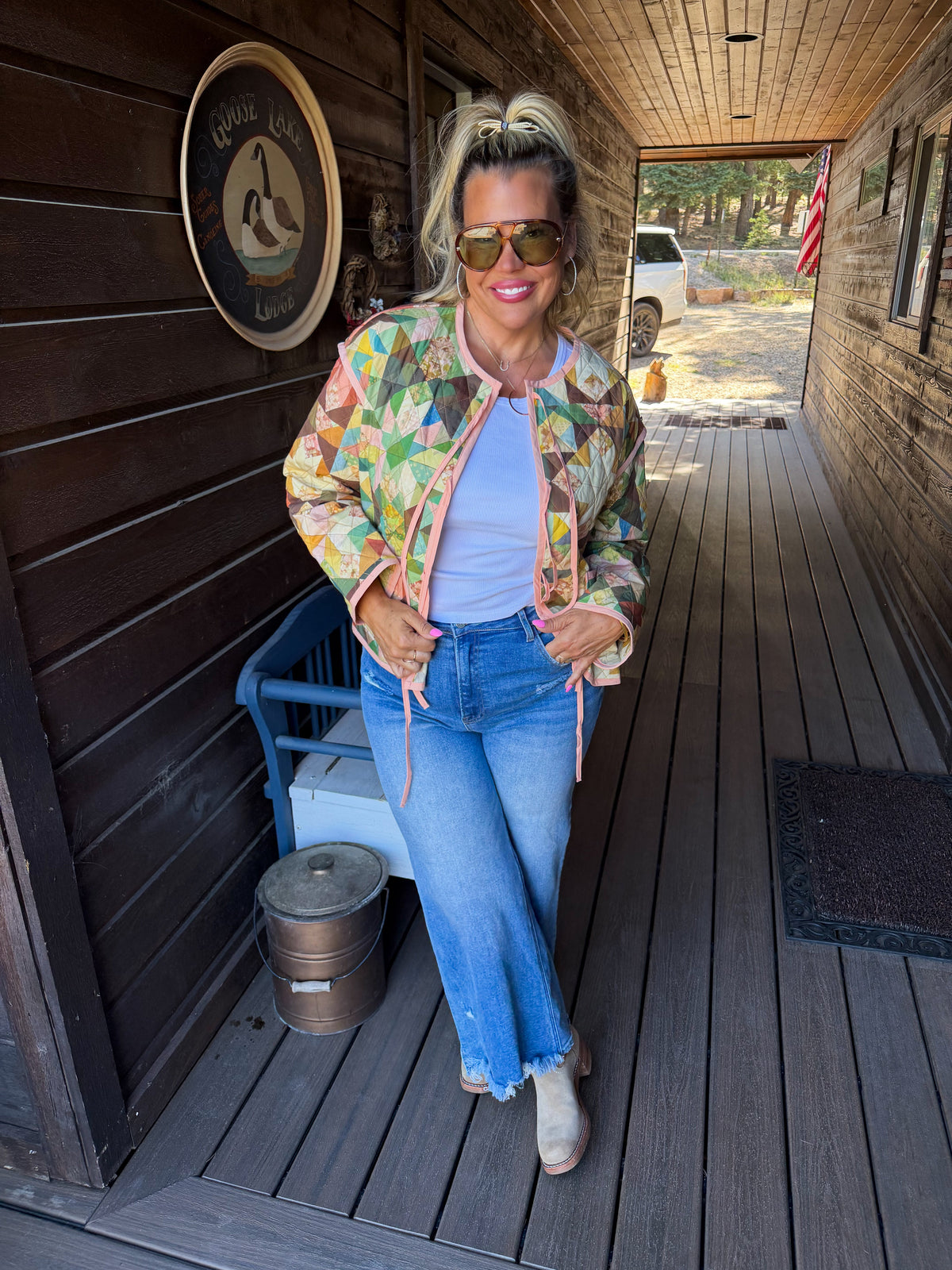 PREORDER: Patchwork Quilted Jacket by Blakeley (ETA: December)