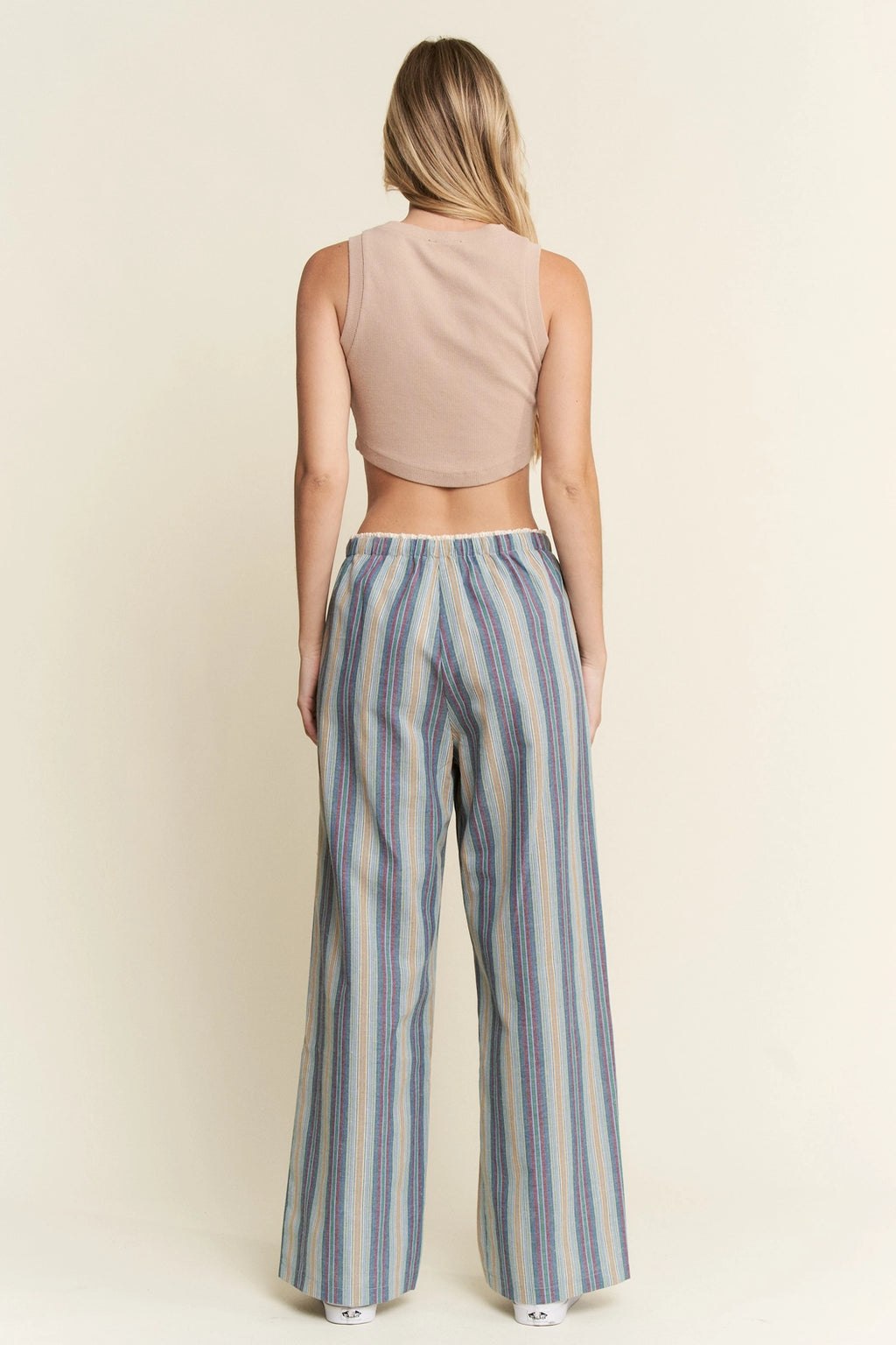 Eclectic Stripe Linen Pants by Jade by Jane - BFF Here