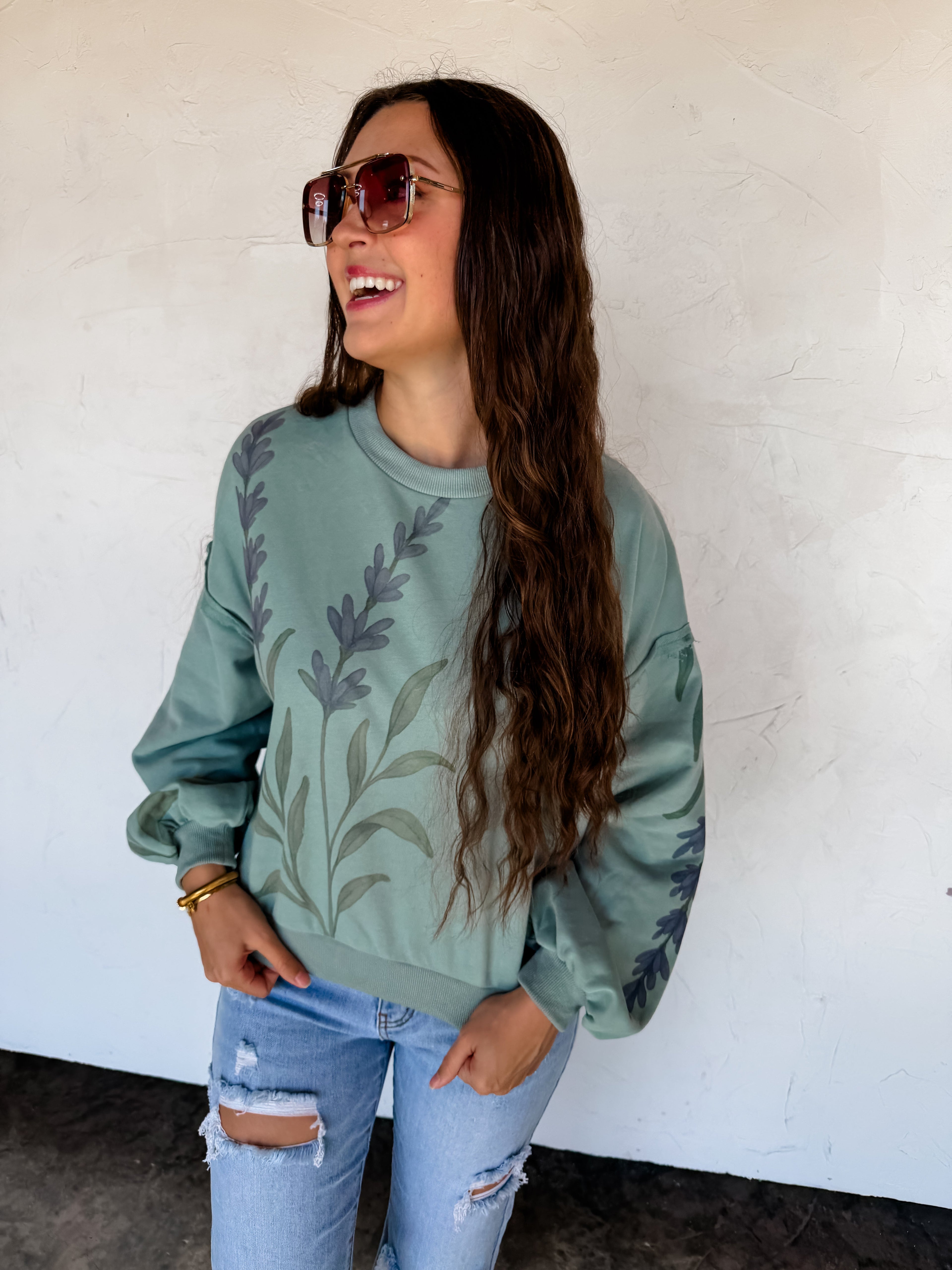 PREORDER- SPRING FLORAL PULLOVER - BFF Here