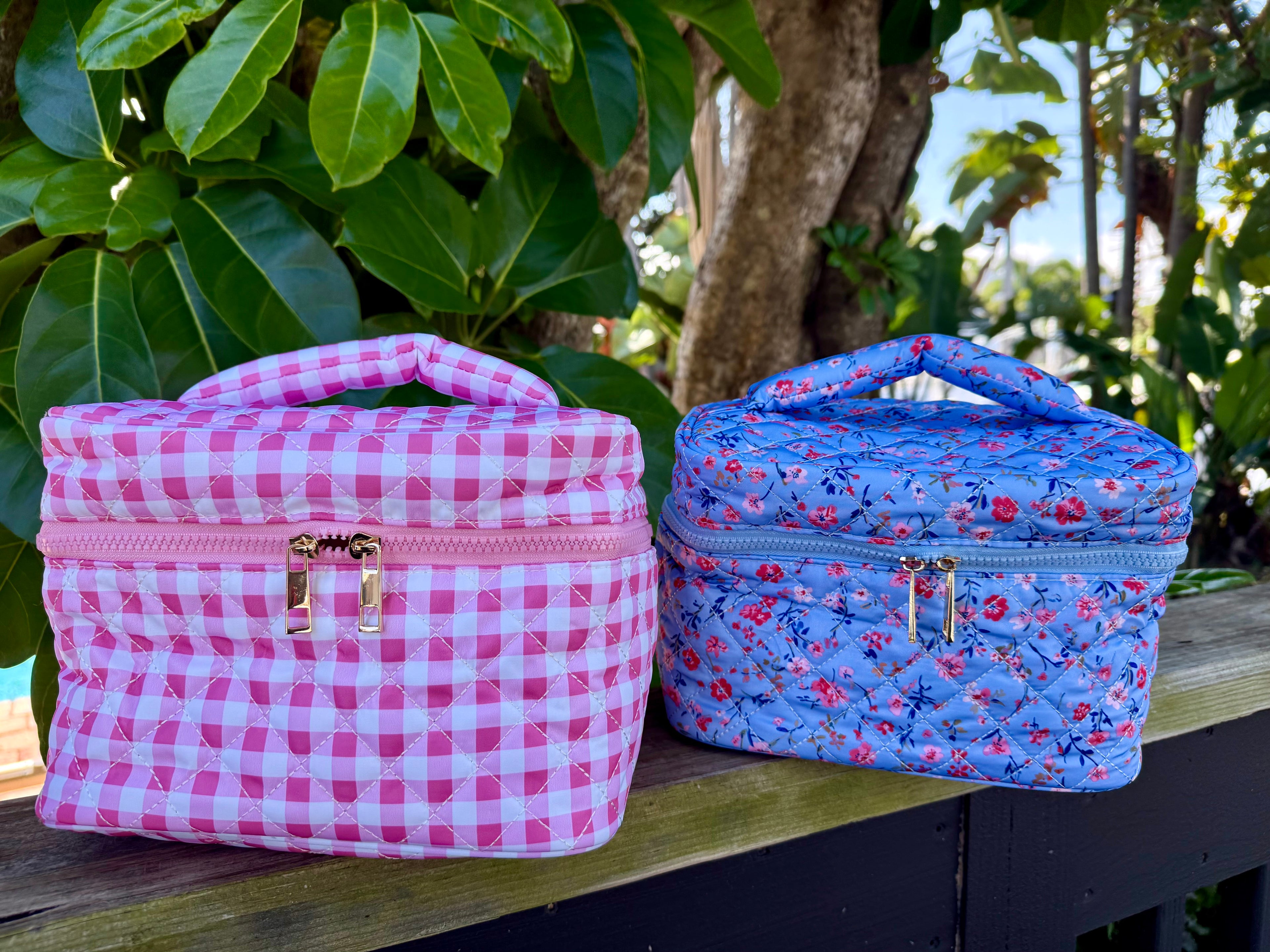 Grab and Go Quilted Makeup Bag by Blakeley - BFF Here