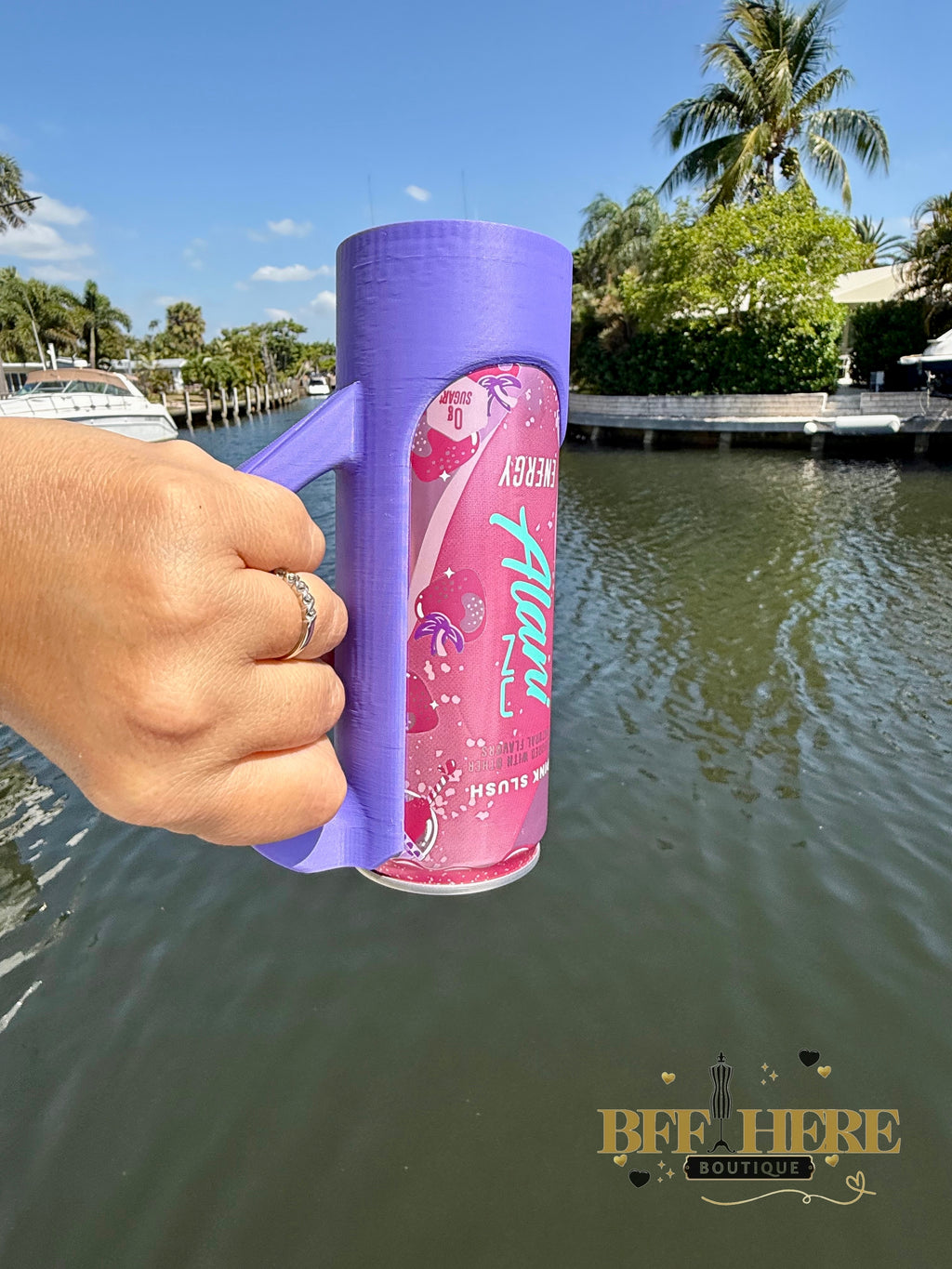 Sip & Chill Skinny Can Holder / Choice of Color - BFF Here