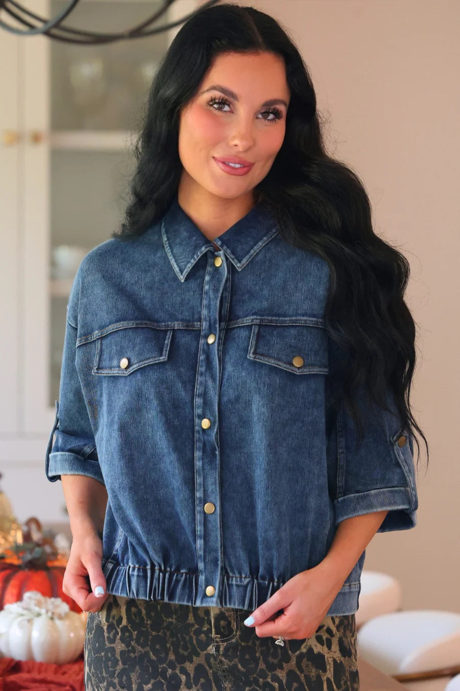PREORDER: Refined Denim Bomber Jacket / Light Wash  by Jess Lea (ETA: September)