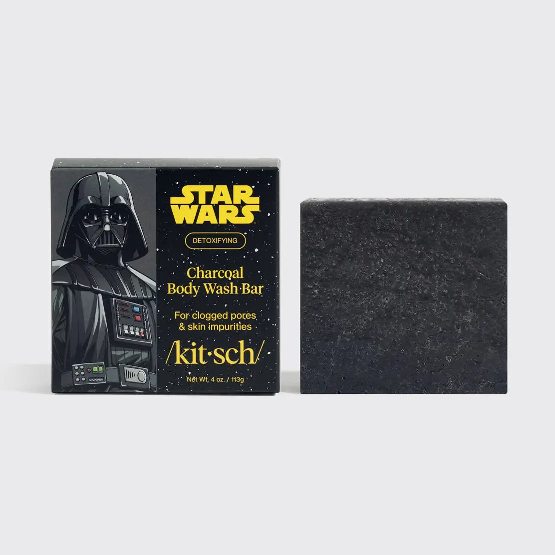 Star Wars™ & Kitsch Charcoal Detoxifying Solid Body Wash - Darth Detox (Ships Mid December)